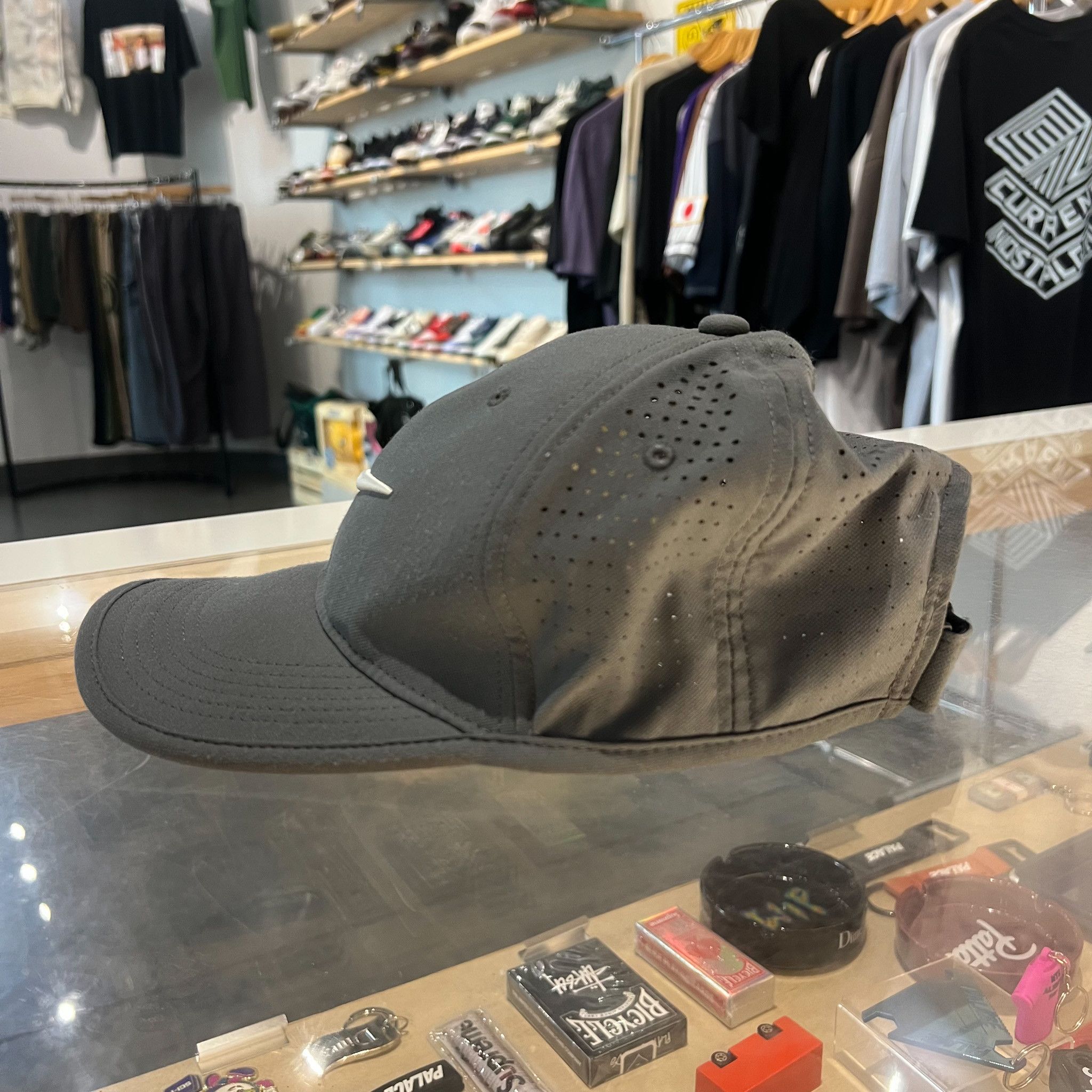 Nike Nike Golf Perforated Dri-Fit Cap Grey Size ONE SIZE - 2 Thumbnail