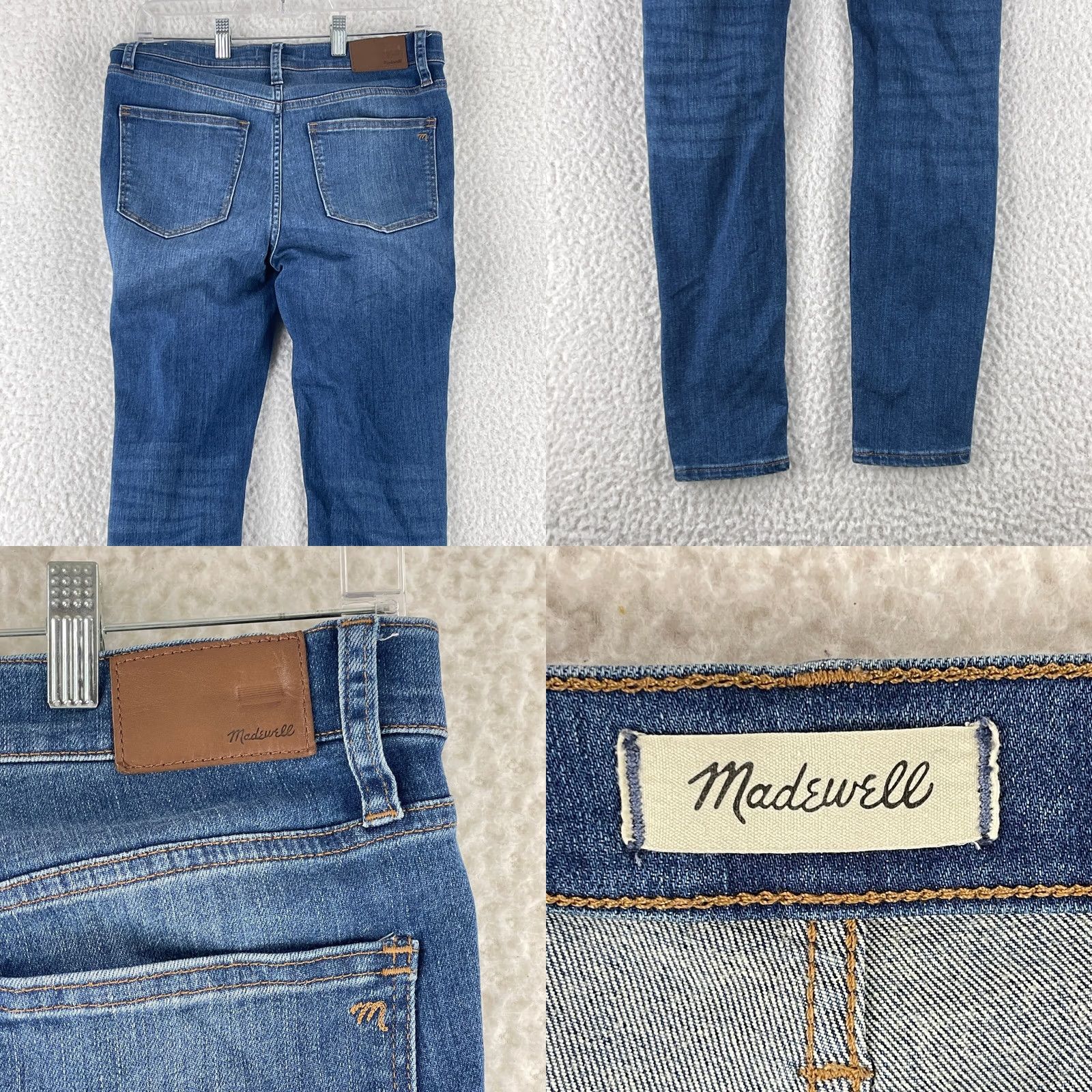 Madewell Madewell Jeans Skinny Womens Size 27 Blue Denim 5-Pocket 9" Mid-Rise Casual Regular Rise Pant Size 27" / US 4 / IT 40 - 9 Thumbnail