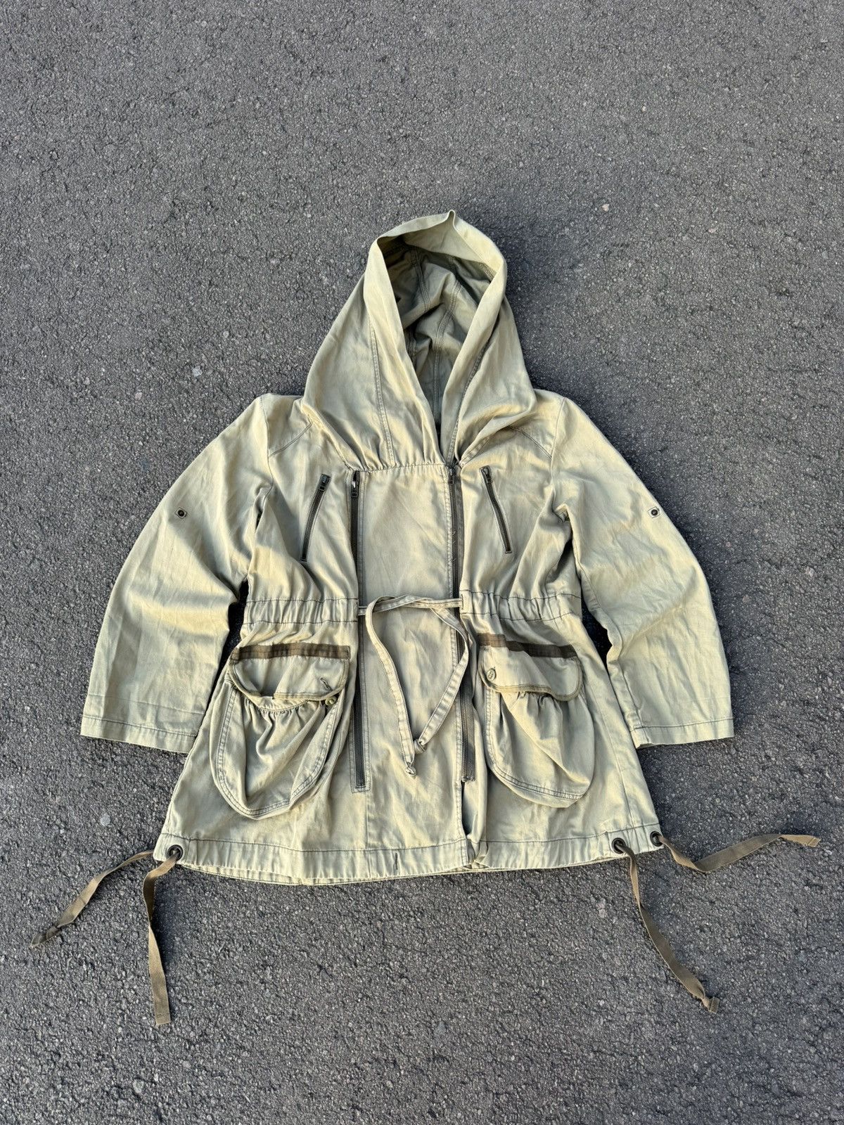 Japanese Brand Vintage Japanese/RickOwen’s/Asymmetric/Military Style Jacket Size US XL / EU 56 / 4 - 1 Thumbnail