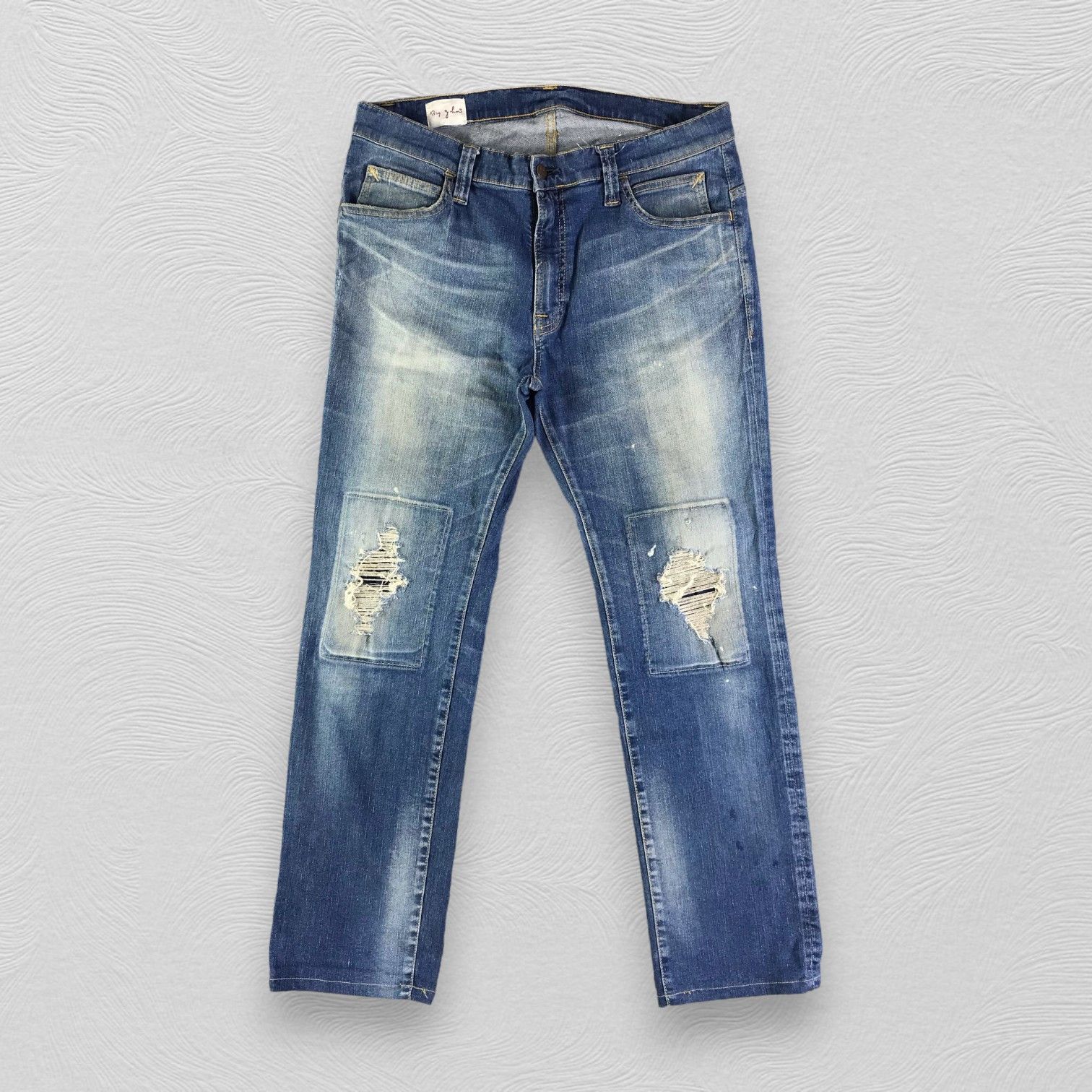 Big John Vintage Big John Jeans Ripped Denim KJ2460 Size US 34 / EU 50 - 1 Thumbnail