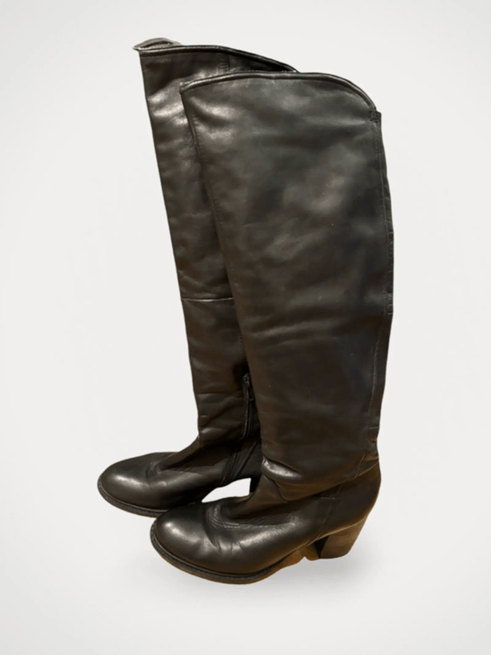 BP. BP Zone Knähöga läderstövlar Winter Boots Size US 8 / IT 38 - 1 Thumbnail