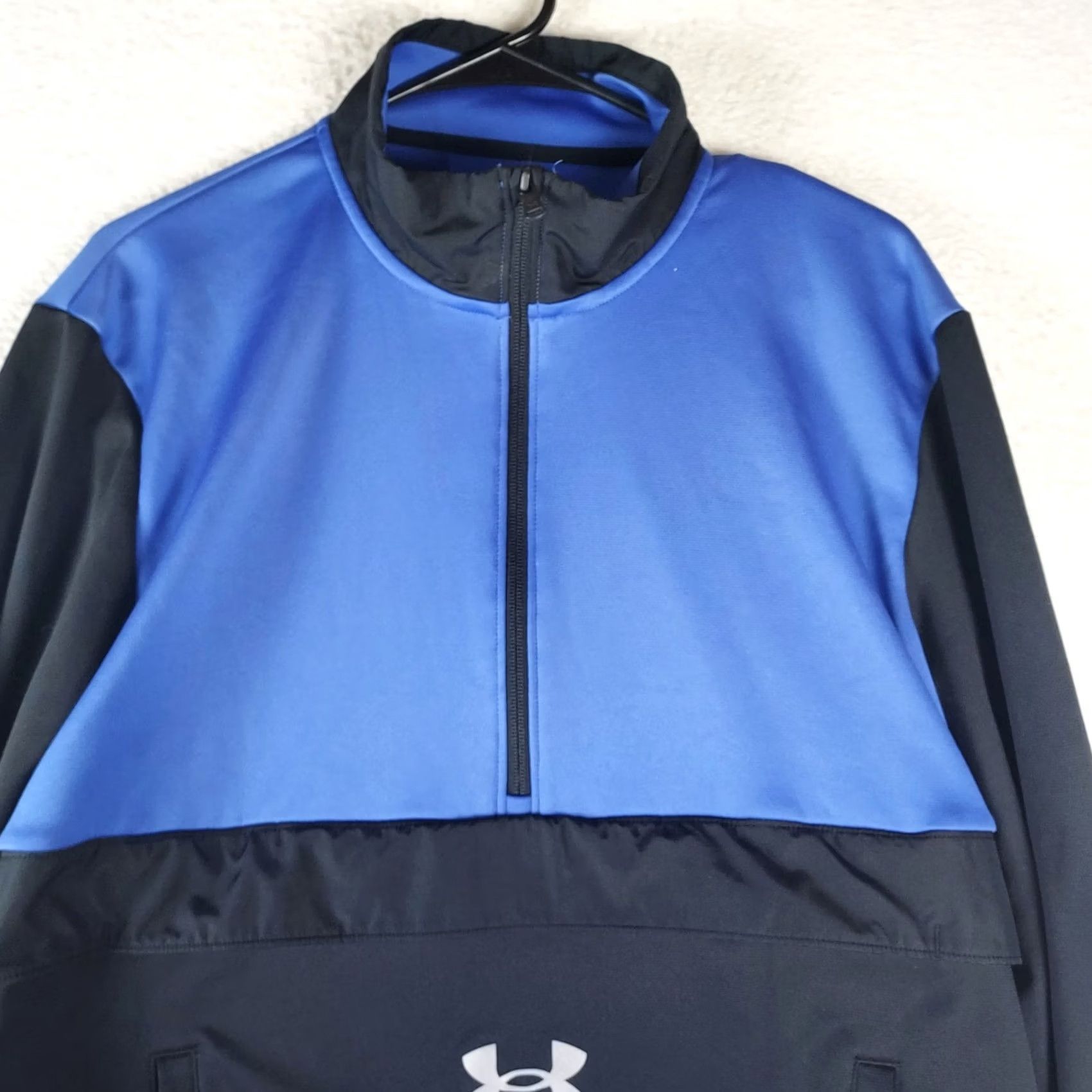 Under Armour Under Armour ColdGear Half-Zip Pullover Top Men’s L Blue/Black Thermal Size US L / EU 52-54 / 3 - 3 Thumbnail