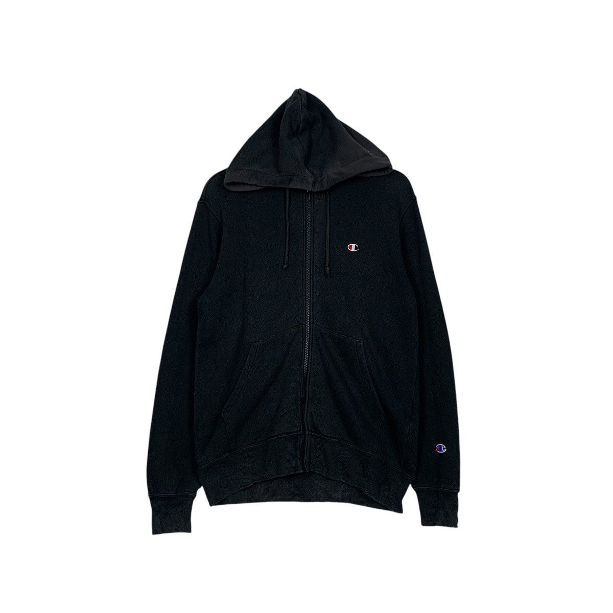 Champion Y2k Vintage CHAMPION Zipper Hoodie Sweatshirt #2664-C119 Size L / US 10 / IT 46 - 1 Thumbnail