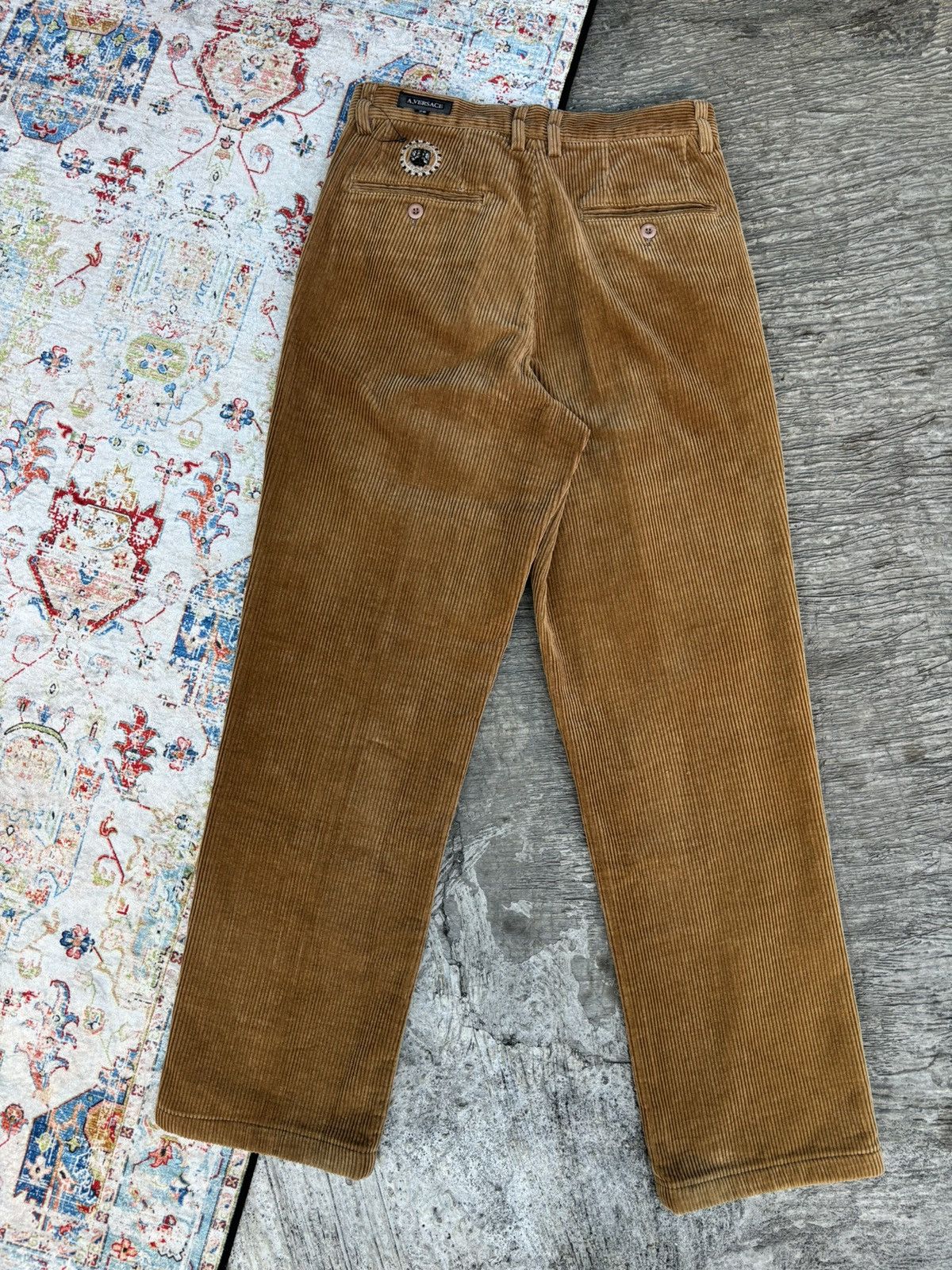 Versace × Vintage Vintage A.VERSACE Corduroy Pant Size US 29 - 3 Thumbnail