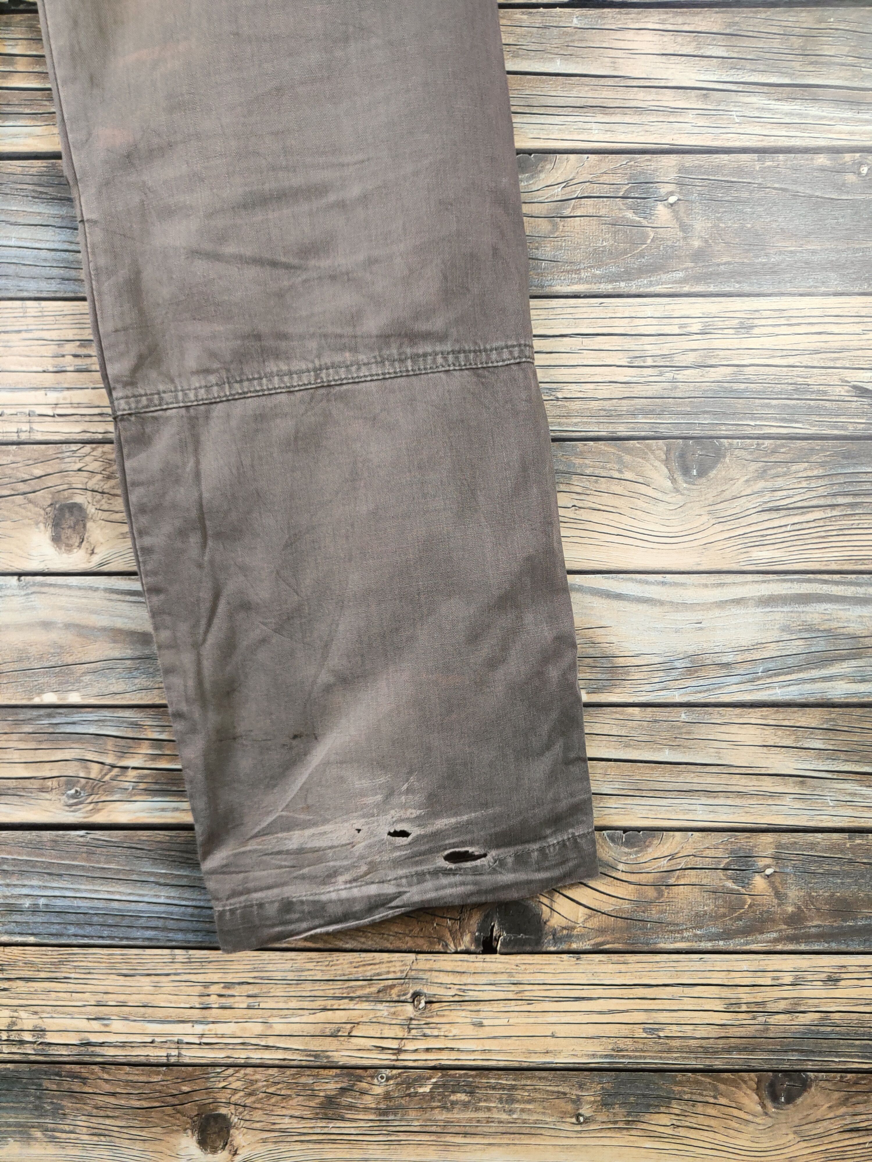 Japanese Brand DL Japan Brown Faded Multipocket Cargo Pants #46-404 Size US 31 - 11 Thumbnail