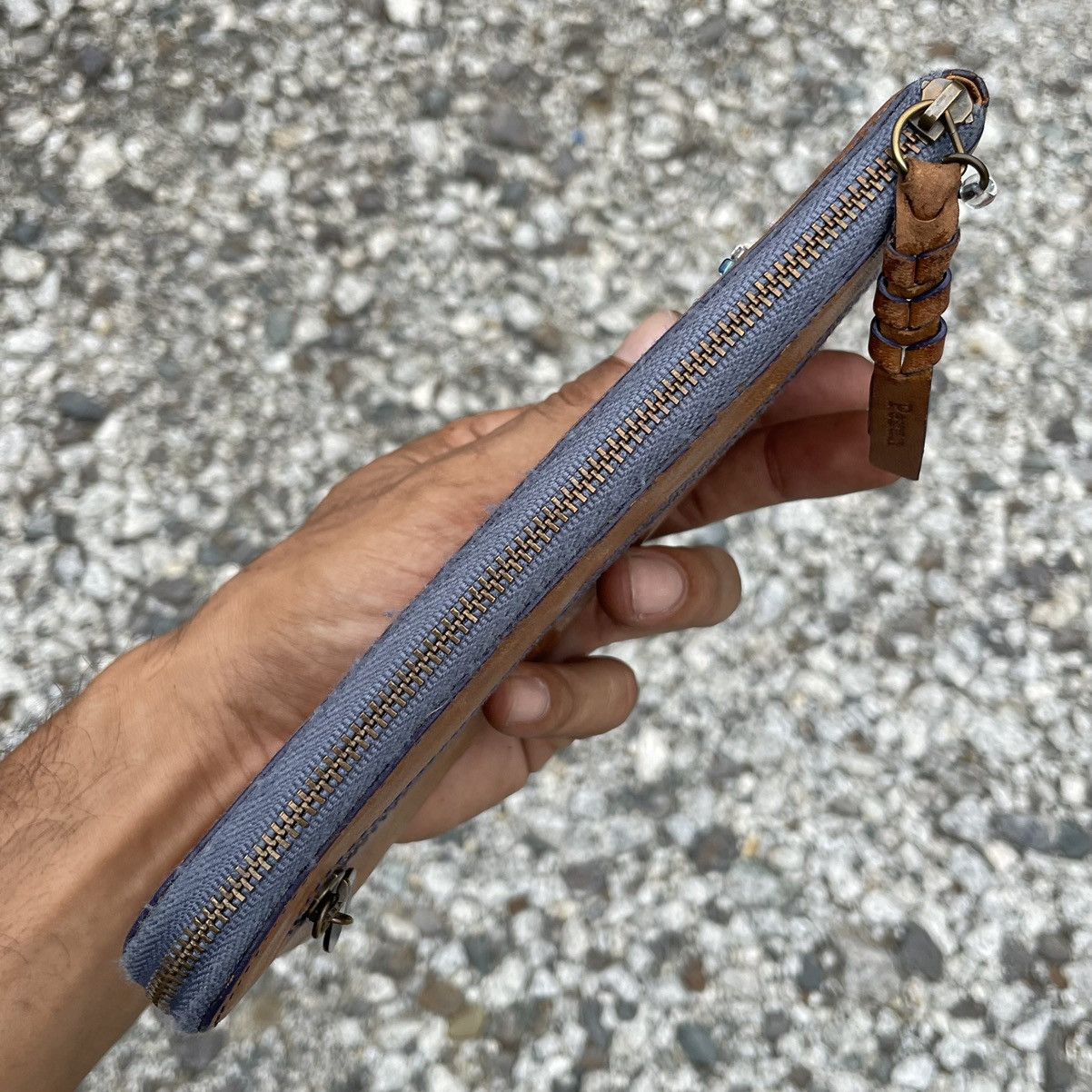 Handmade × Japanese Brand × Leather Japanese Handmade Leather Long Wallet Size ONE SIZE - 11 Thumbnail