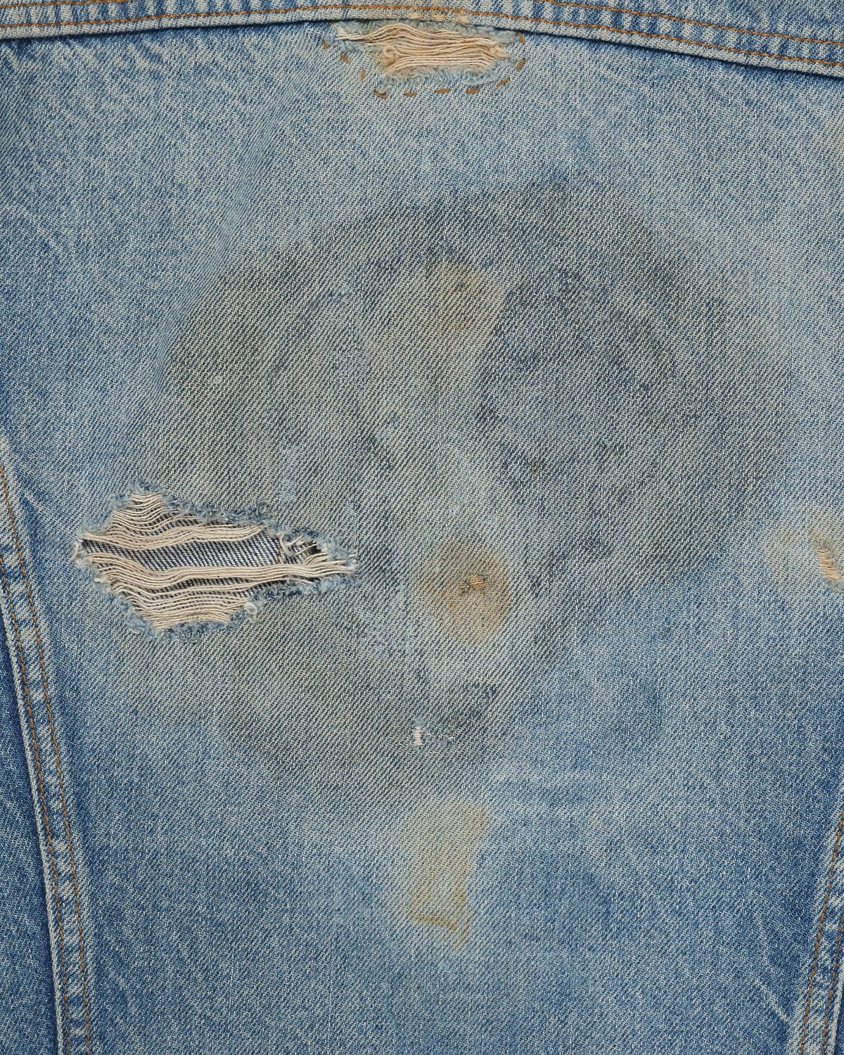 Levi's Trashed-Levi’s Type III Distressed Denim Jacket Size US S / EU 44-46 / 1 - 8 Thumbnail