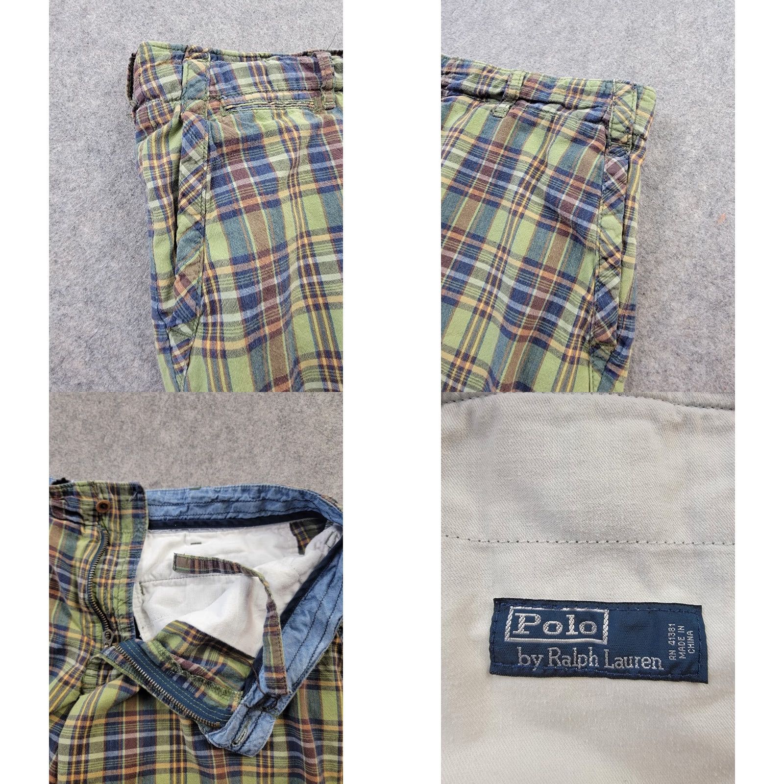 Polo Ralph Lauren Polo Ralph Lauren Shorts Mens 36 Green Plaid Cotton Casual Size US M / EU 48-50 / 2 - 8 Thumbnail