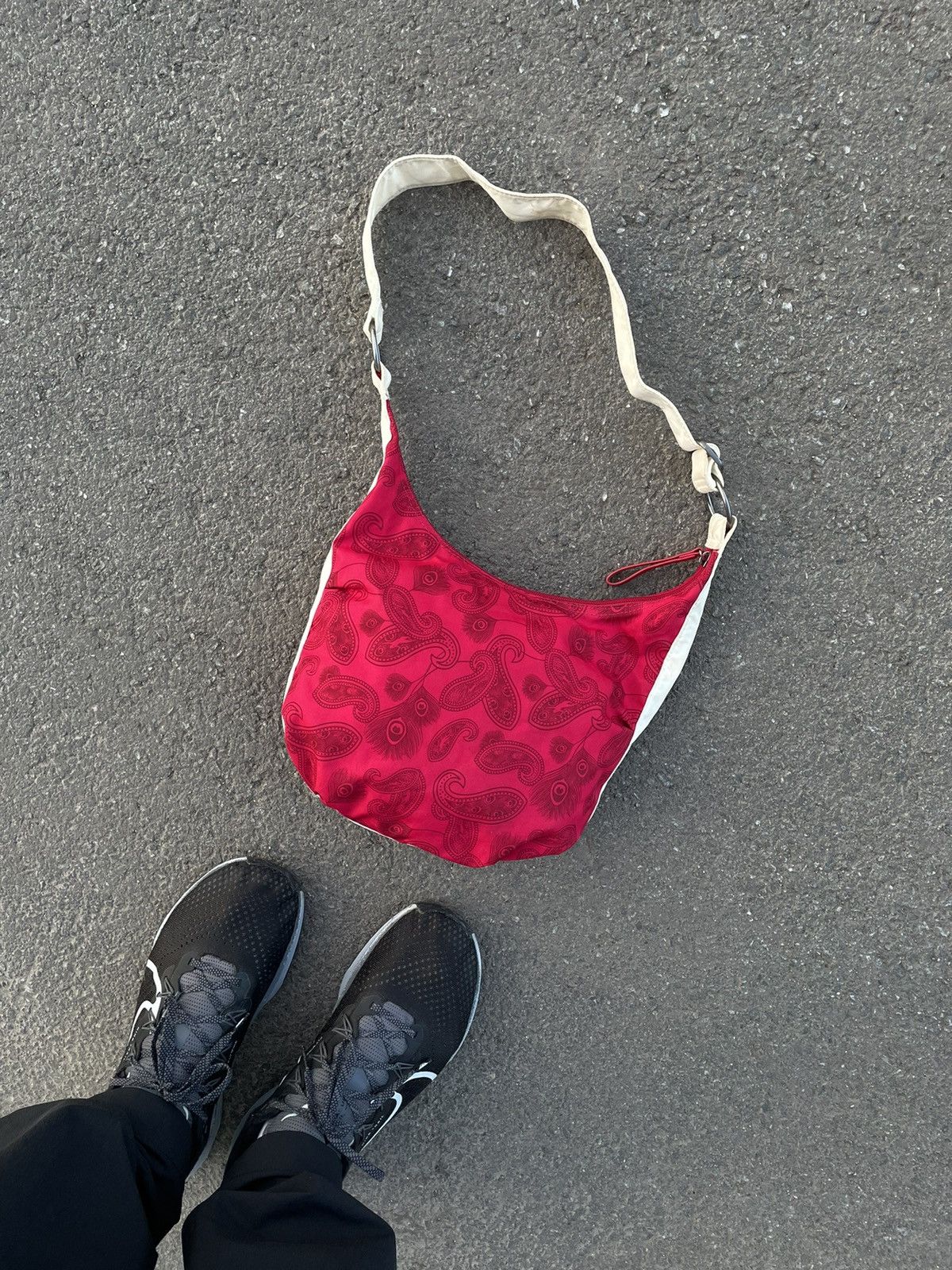 Vintage 🔥 Vintage Nike Crossbody Shoulder Bag Nylon Messenger Y2k🔥 Size ONE SIZE - 6 Thumbnail