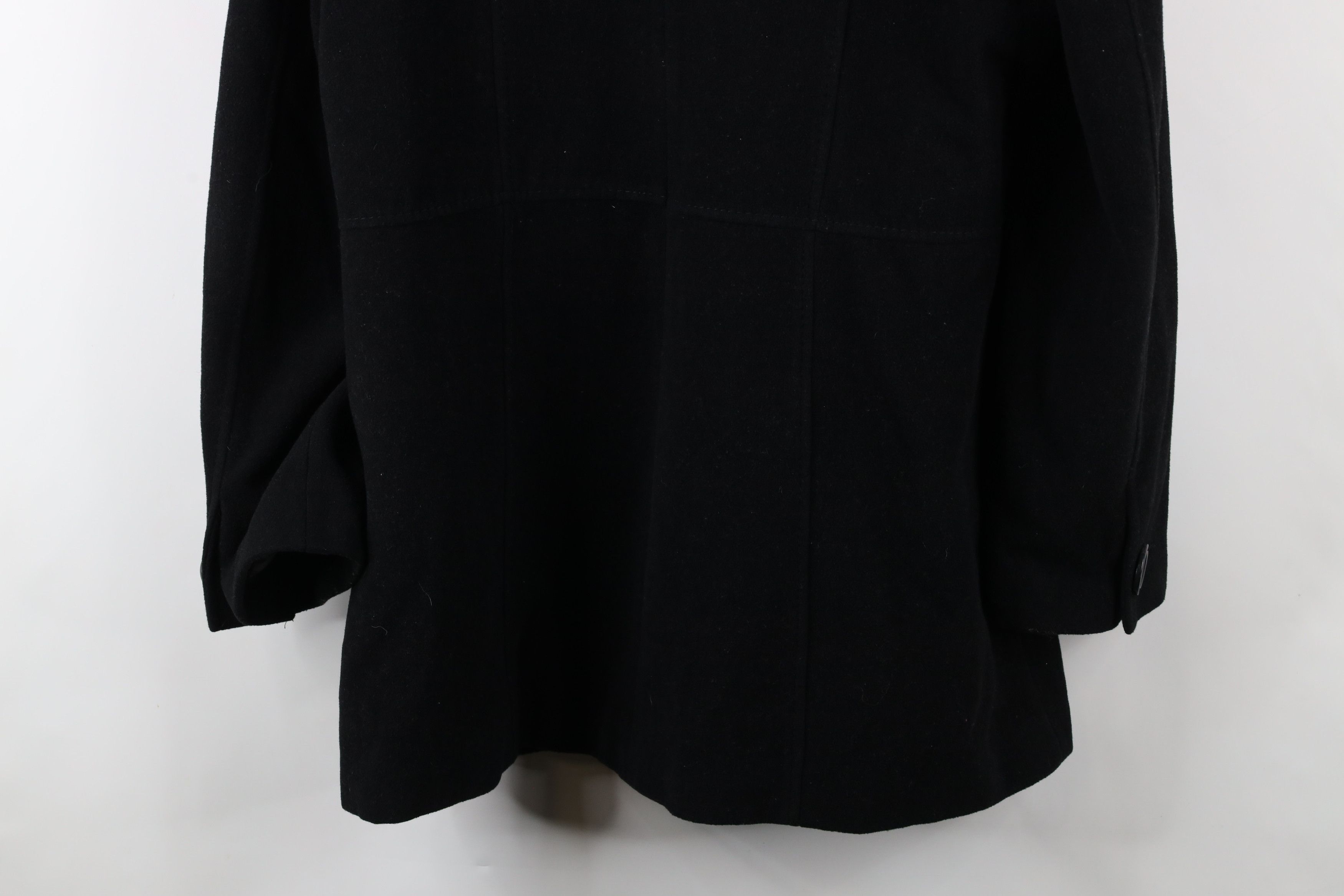 Esprit × Vintage Vintage 90s Y2K Esprit Babydoll Wool Peacoat Jacket Black Size L / US 10 / IT 46 - 14 Thumbnail