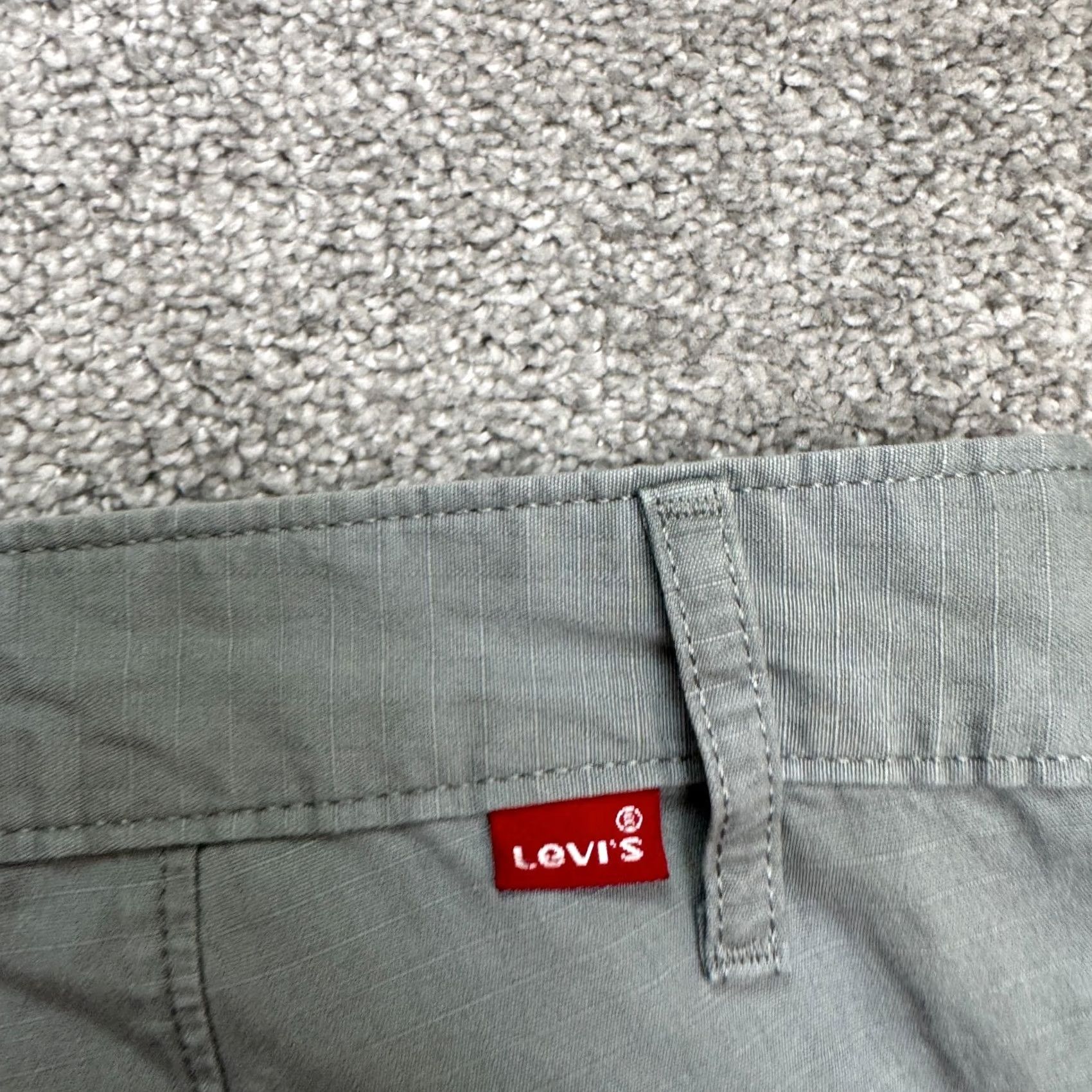 Levi's Levi's Cargo Shorts Mens Big & Tall 44 Gray 100% Cotton Ripstop Pocket Cargo Pocket Casual Outdoor Size US 30 / EU 46 - 3 Thumbnail