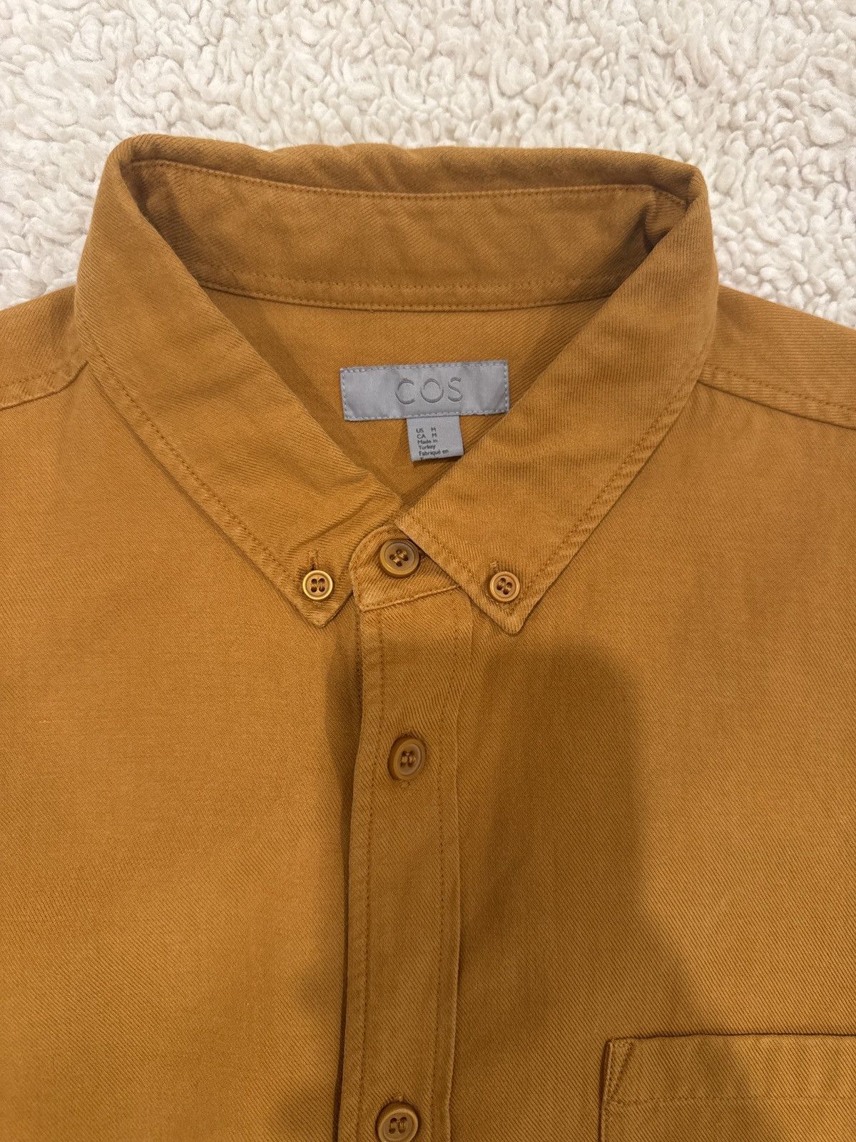 Cos COS Oxford Button-Up Shirt Brown / Camel – Size M Size US M / EU 48-50 / 2 - 1 Thumbnail