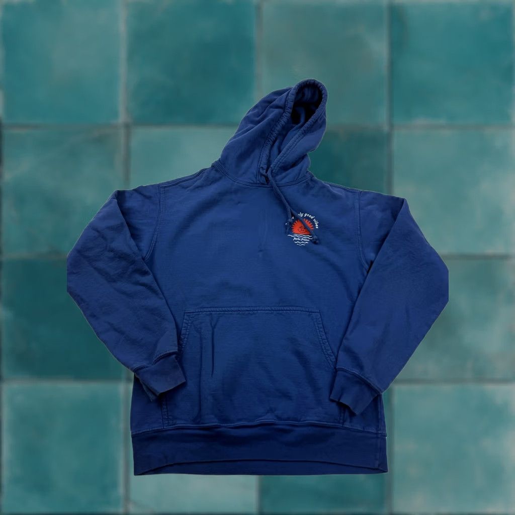 Parks Project Parks Project Hoodie Sweatshirt Mens Small Blue Fleece Pullover Good Vibes Size US S / EU 44-46 / 1 - 1 Thumbnail