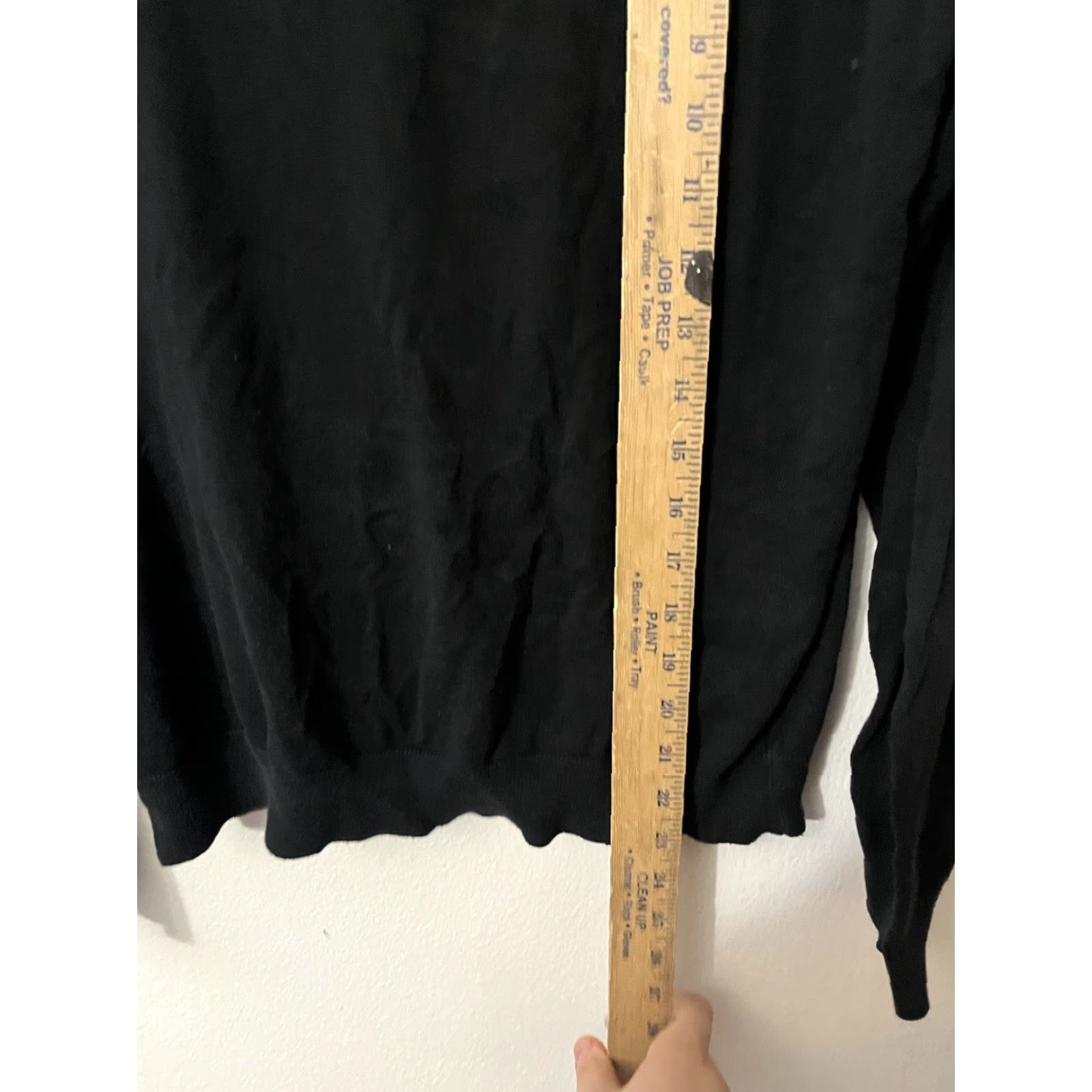 H&M H&M Basic Black Cardigan Sweater Women's L Long Sleeve V-Neck Button Front Size L / US 10 / IT 46 - 4 Thumbnail