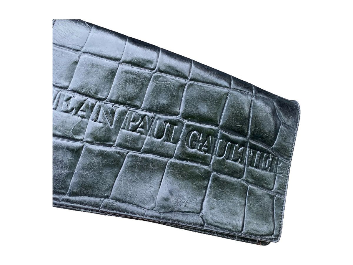 Jean Paul Gaultier Vintage Jean Paul Gaultier Logo Burgundy Croc Crossbody Bag Size ONE SIZE - 6 Thumbnail