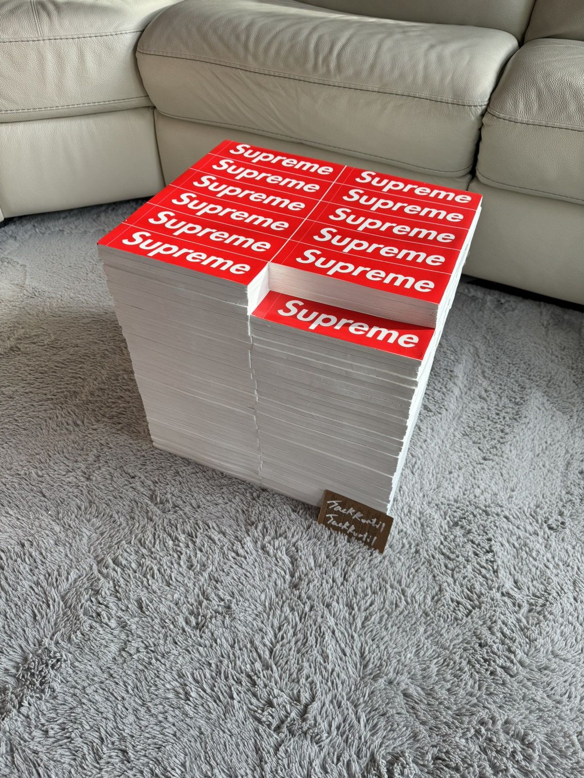 Supreme Supreme Rotary Hero Sticker Bricks Stool/ Side Table | Grailed