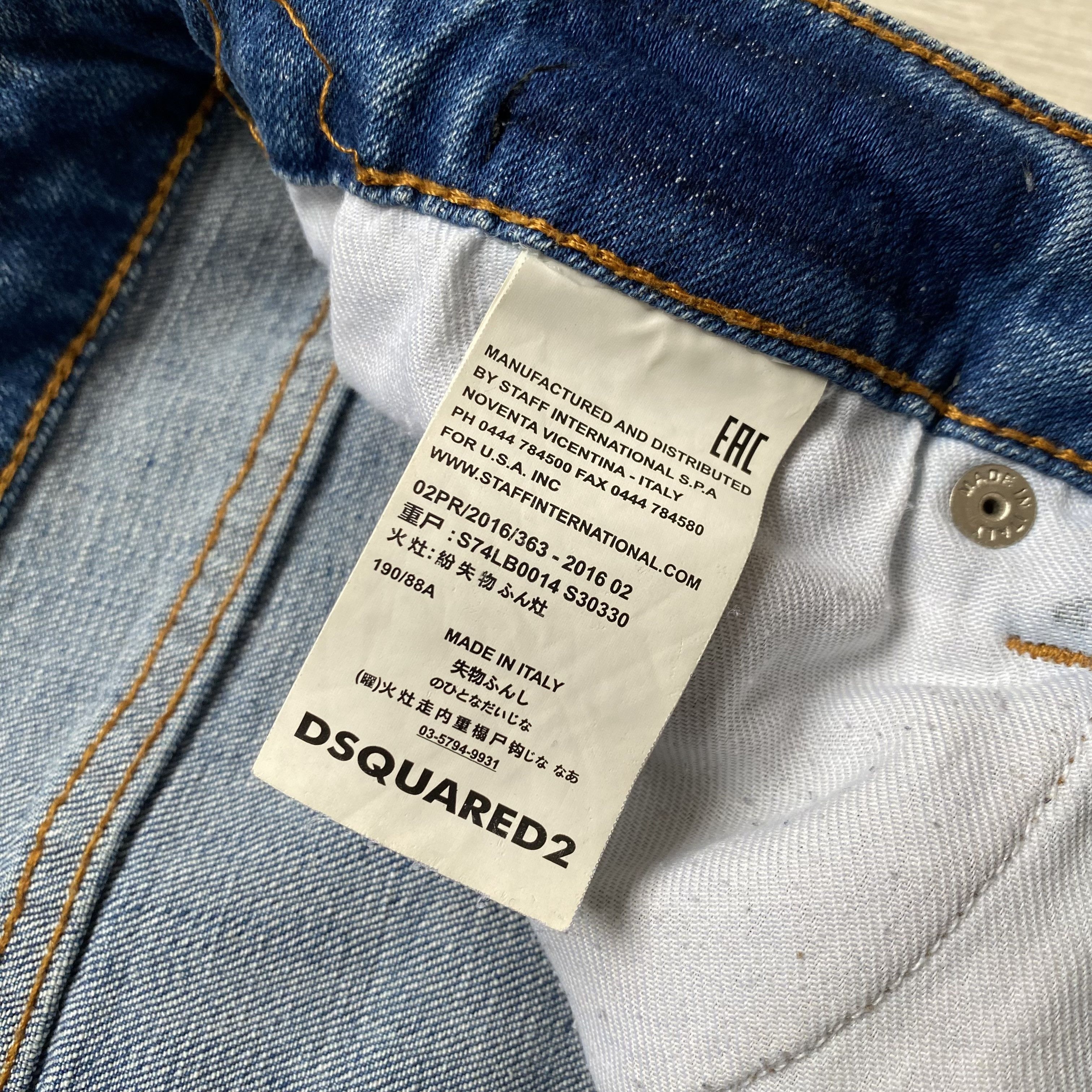 Dsquared2 👖 Dsquared2 Jeans Distressed Paint Slim Fit pants denim Size US 34 / EU 50 - 8 Thumbnail