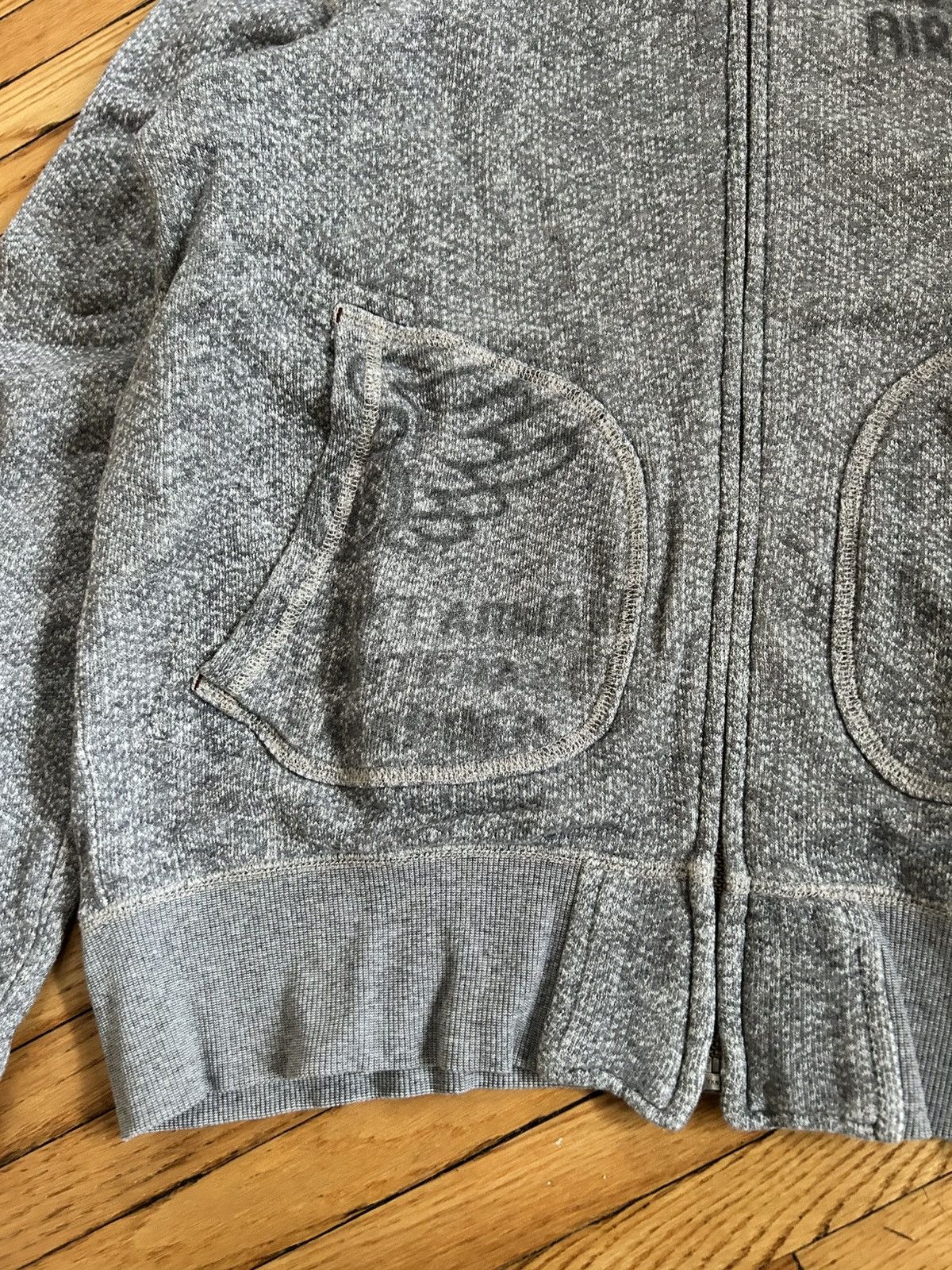 Avirex × Vintage Vintage Avirex Zip Hoodie (Heather Grey) Size US M / EU 48-50 / 2 - 2 Thumbnail