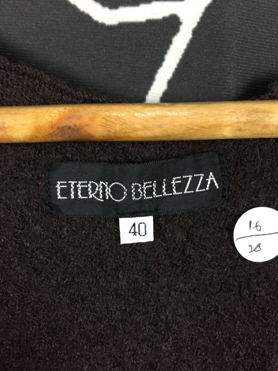 Vintage Eterno Bellezza Asymmetrical Wool Leather Zip Vest Top Size S / US 4 / IT 40 - 8 Thumbnail