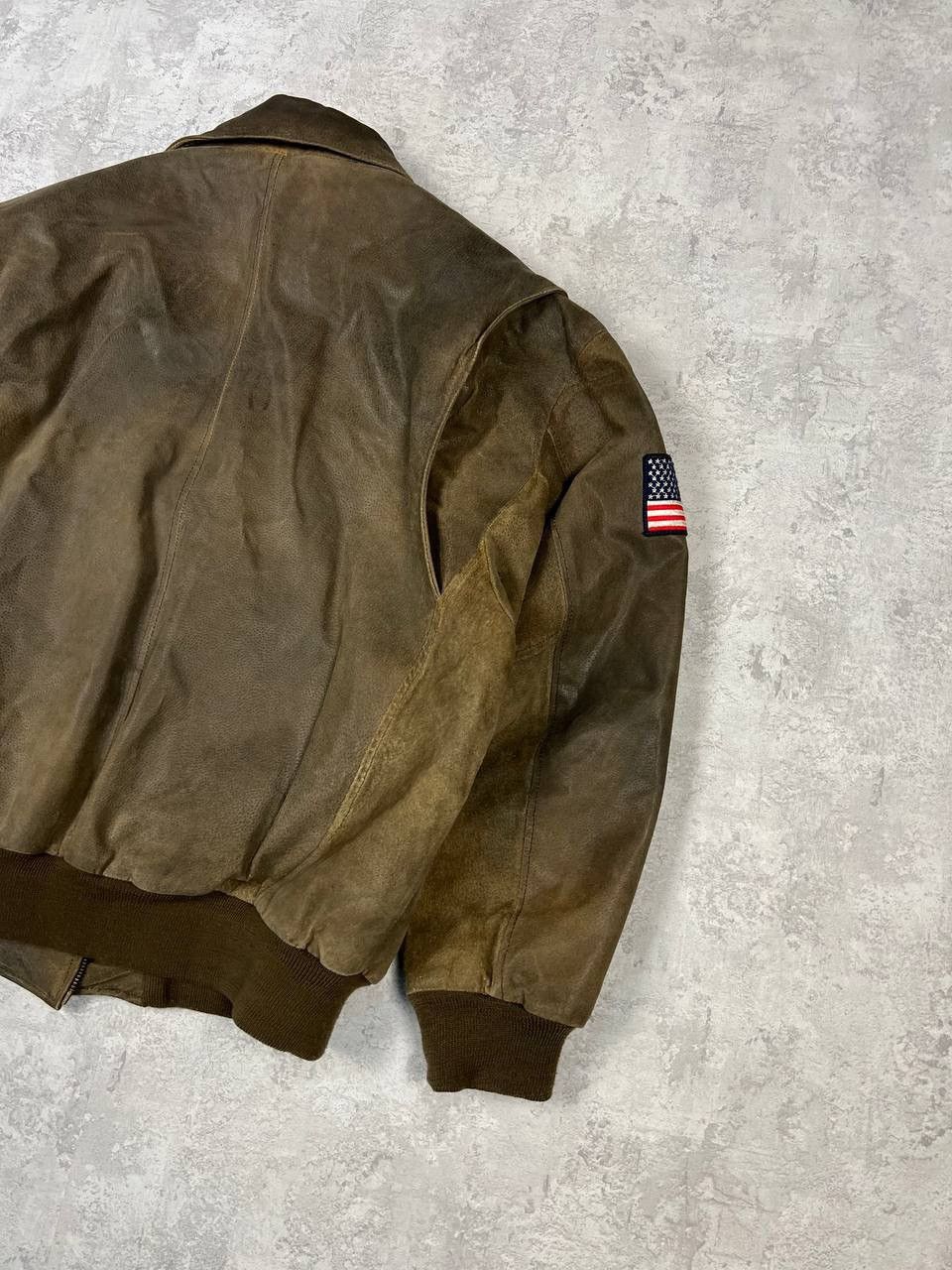 Excelled Vintage Excelled Leather Jacket Military Army Patches USA Size US XL / EU 56 / 4 - 12 Thumbnail