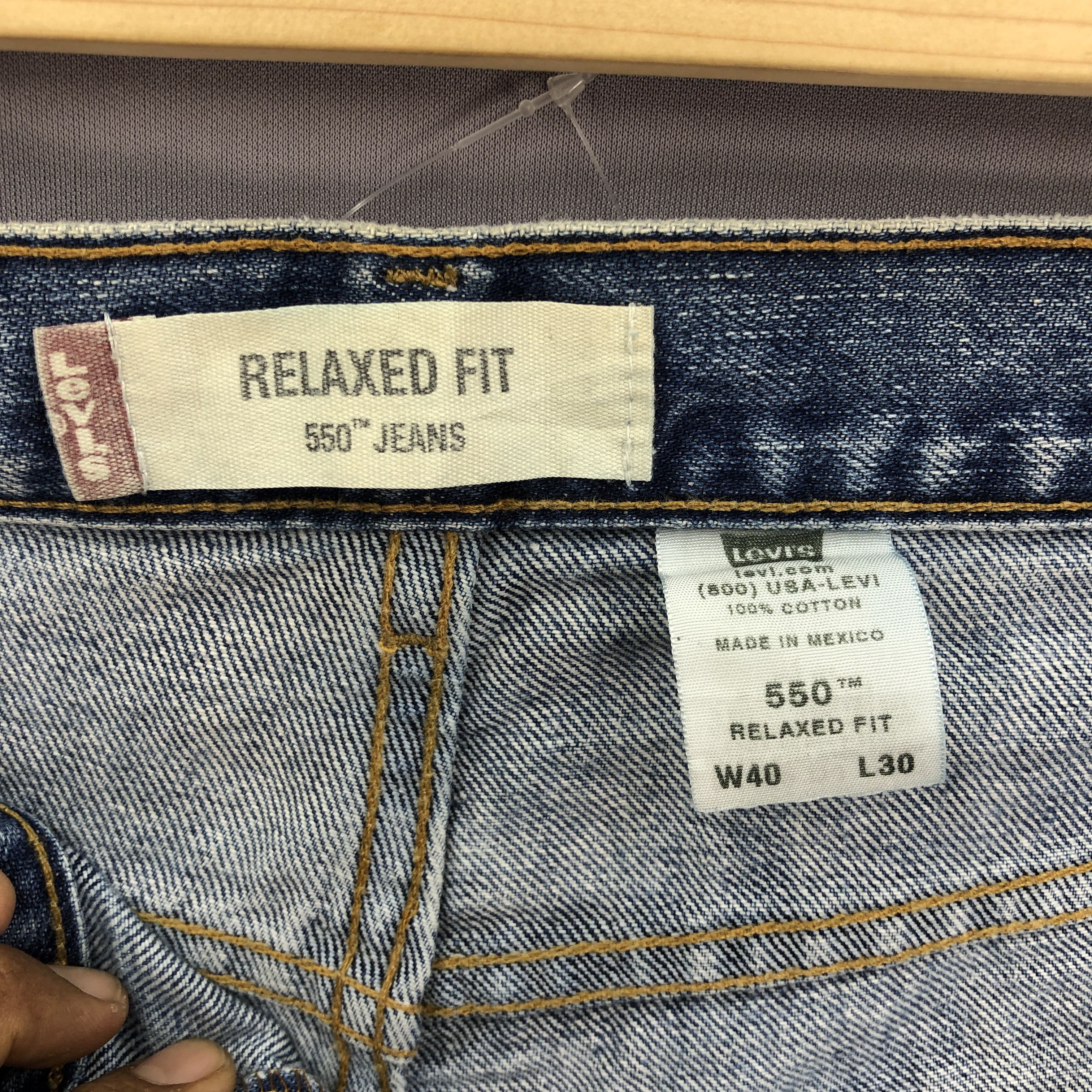 Levi's Vintage Y2K Levis 550 Jeans Levi's Faded Stone Wash Denim Size US 38 / EU 54 - 6 Thumbnail
