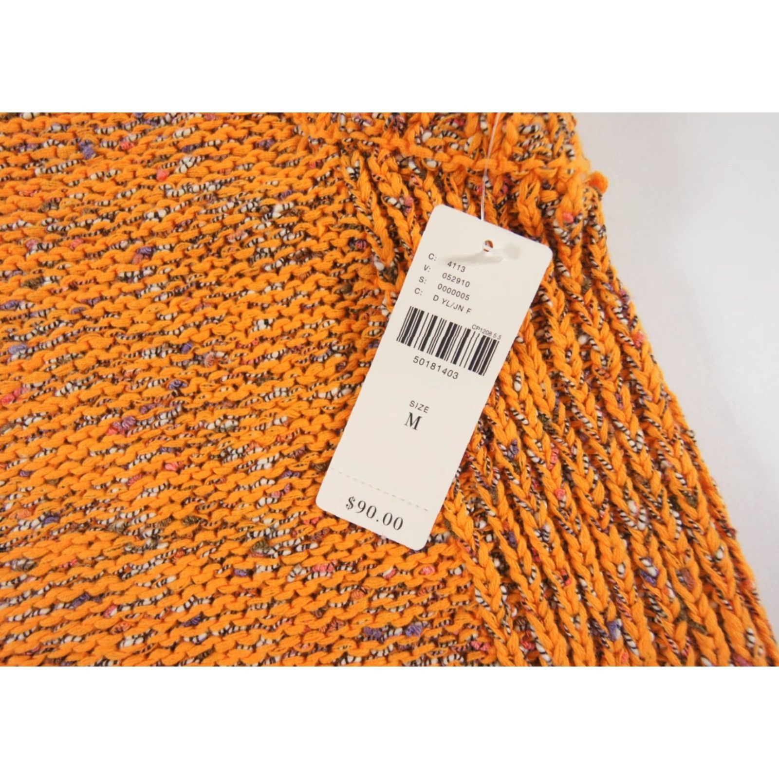 Anthropologie Anthropologie Sweater Women's Medium Orange Knit Sleeveless Tank New Size M / US 6-8 / IT 42-44 - 4 Thumbnail