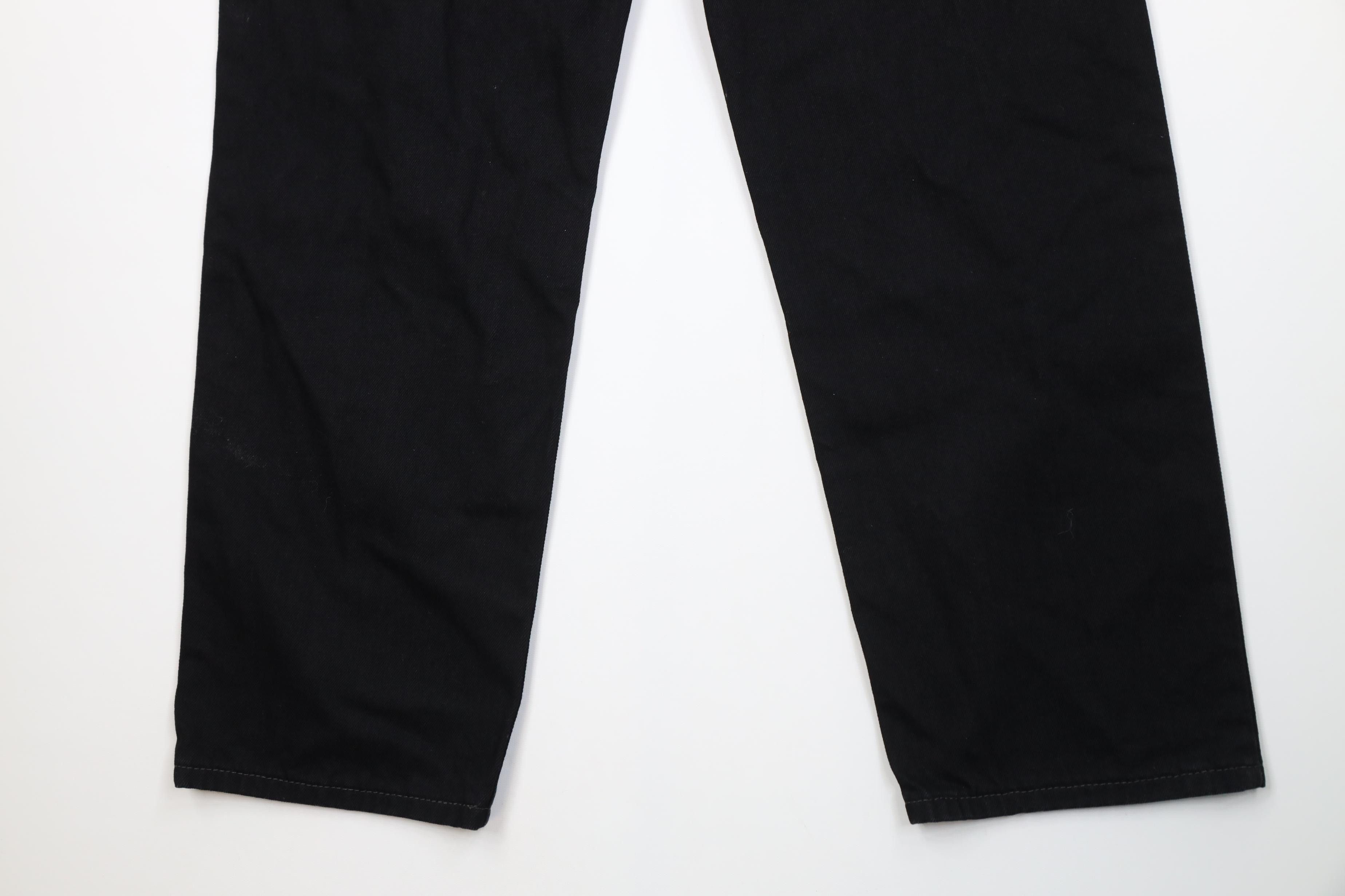Levi's Vintage Y2K Levis 550 Relaxed Fit Denim Jeans Black Cotton Size US 36 / EU 52 - 13 Thumbnail