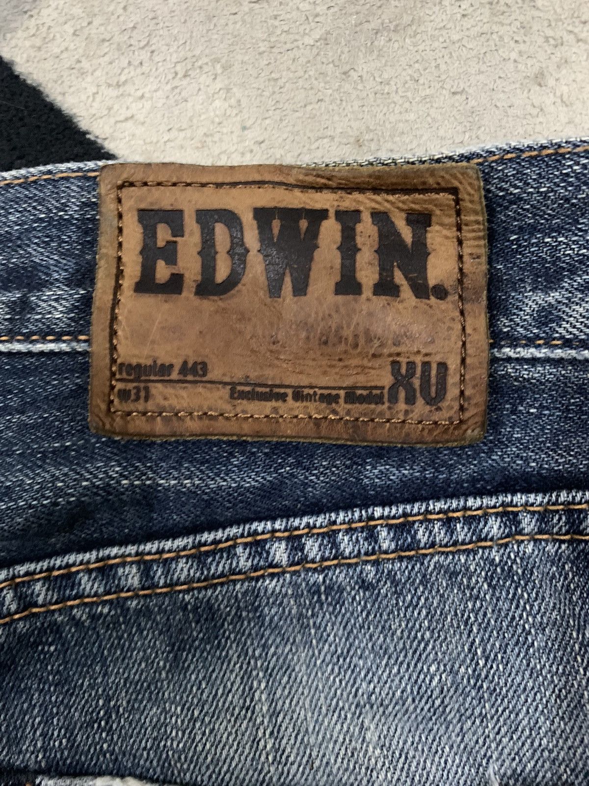 Edwin Vintage Edwin XV443 Regular Straight Distressed Grunge Jeans Size US 31 - 12 Thumbnail