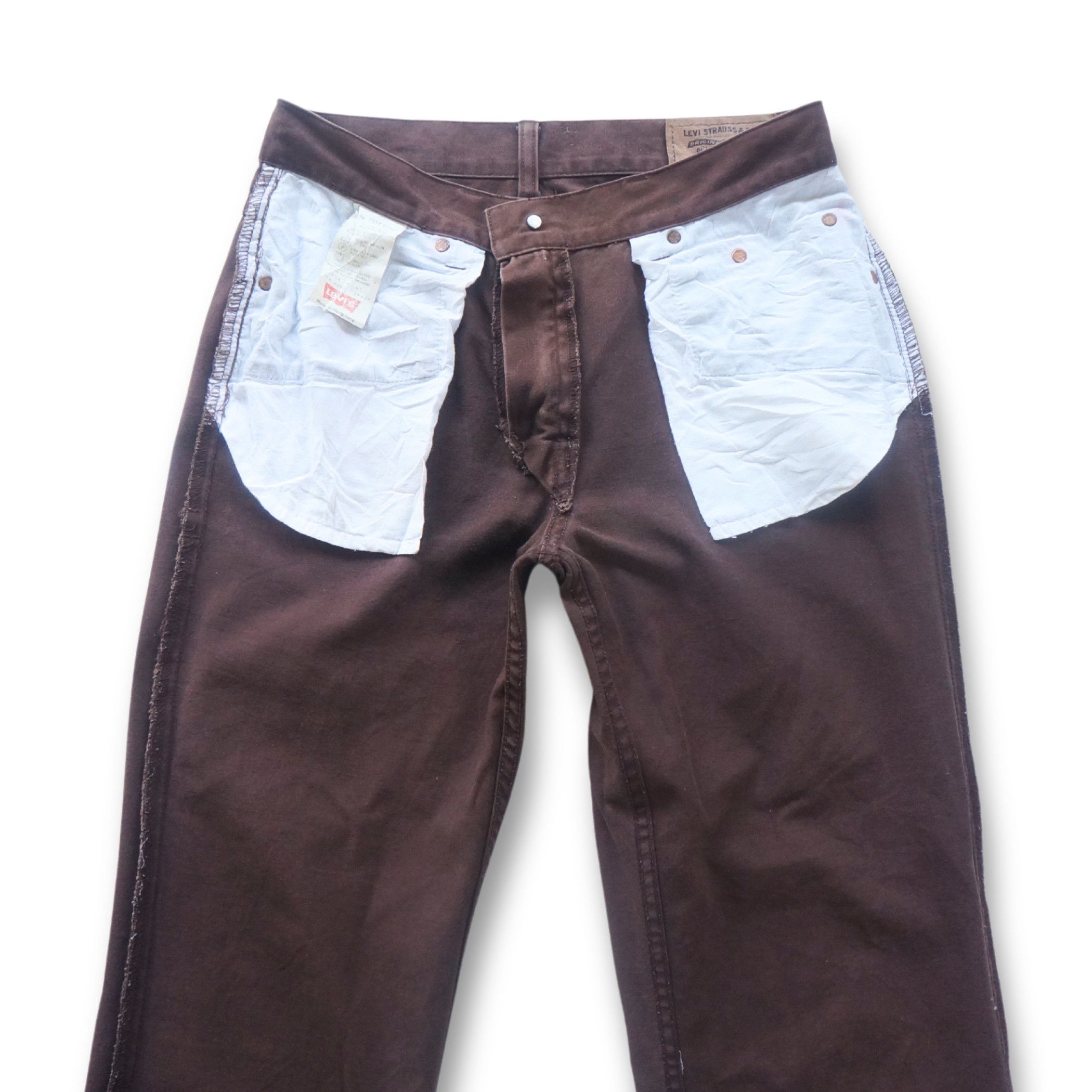 Levi's Levi's 553 Silver Tab Brown Flare Jeans Size 26" / US 2 / IT 38 - 7 Thumbnail
