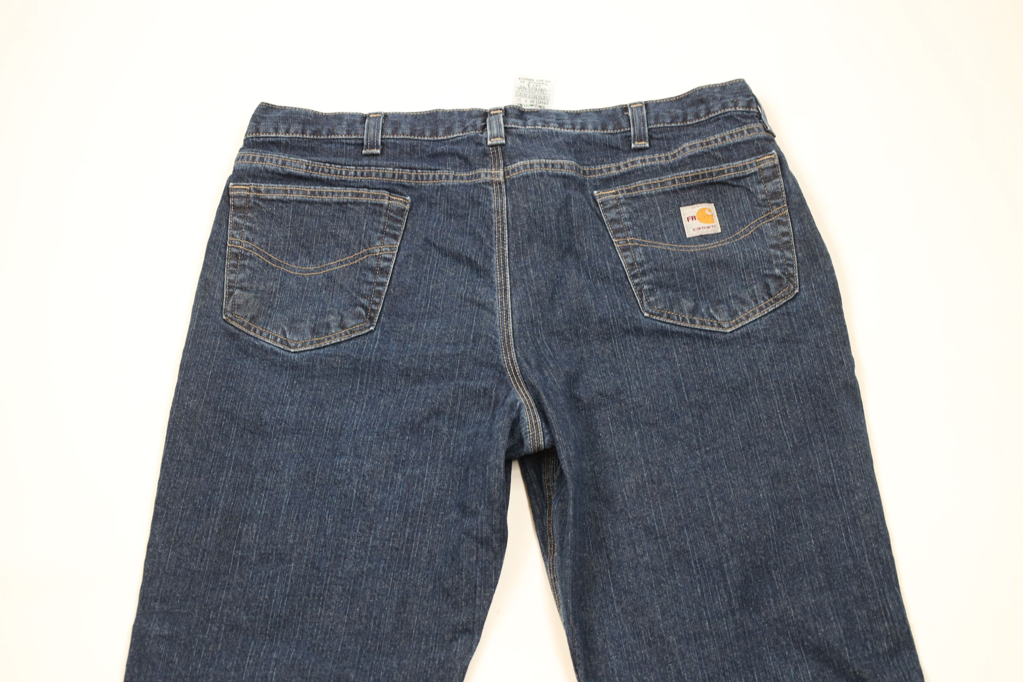 Carhartt × Vintage Vintage Y2K Carhartt FR Flame Resistant Wide Leg Denim Jeans Size US 38 / EU 54 - 11 Thumbnail
