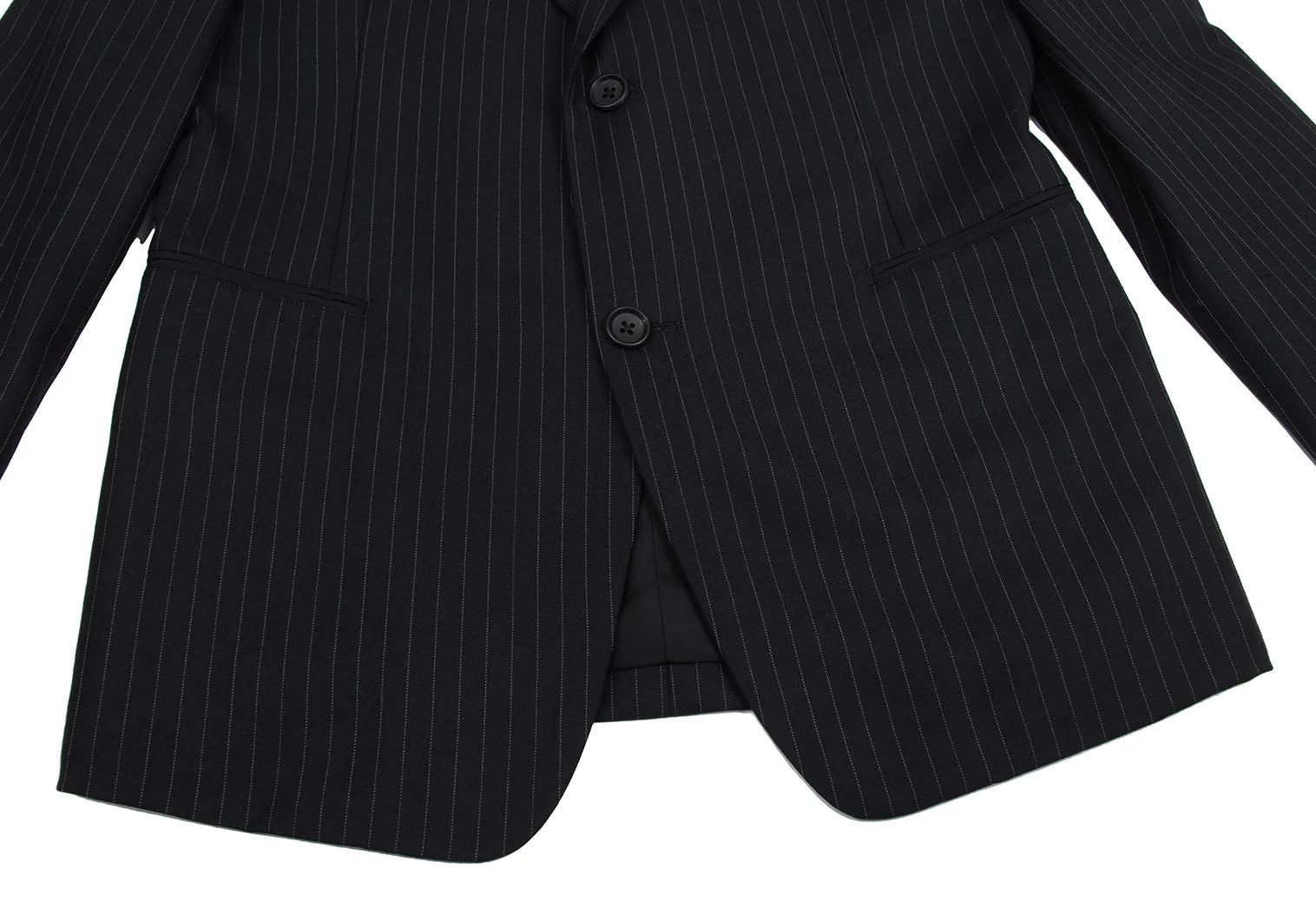 Yohji Yamamoto YOHJI YAMAMOTO COSTUME D'HOMME Wool Chalk Stripe Jacket Size US M / EU 48-50 / 2 - 9 Thumbnail