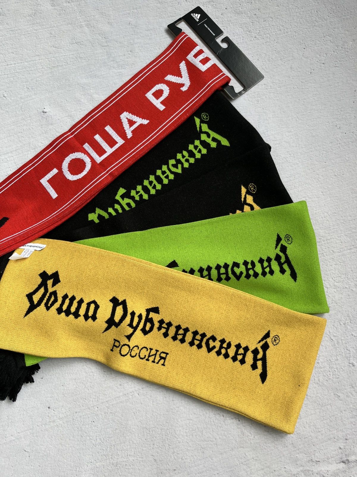 image of Adidas x Gosha Rubchinskiy Gosha Scarves in Black, Men's