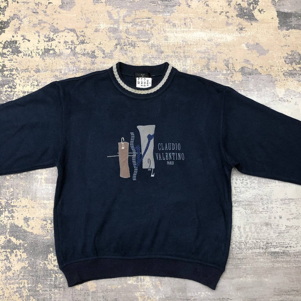 Valentino × Vintage Y442 VTG CLAUDIO VALENTINO PARIS SWEATSHIRT Size US M / EU 48-50 / 2 - 3 Thumbnail