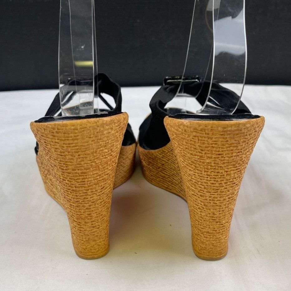 Other Italian Shoesmakers Women's Black Shoes/Wedge Sandals Sz 9 S Size US 9 / IT 39 - 2 Thumbnail