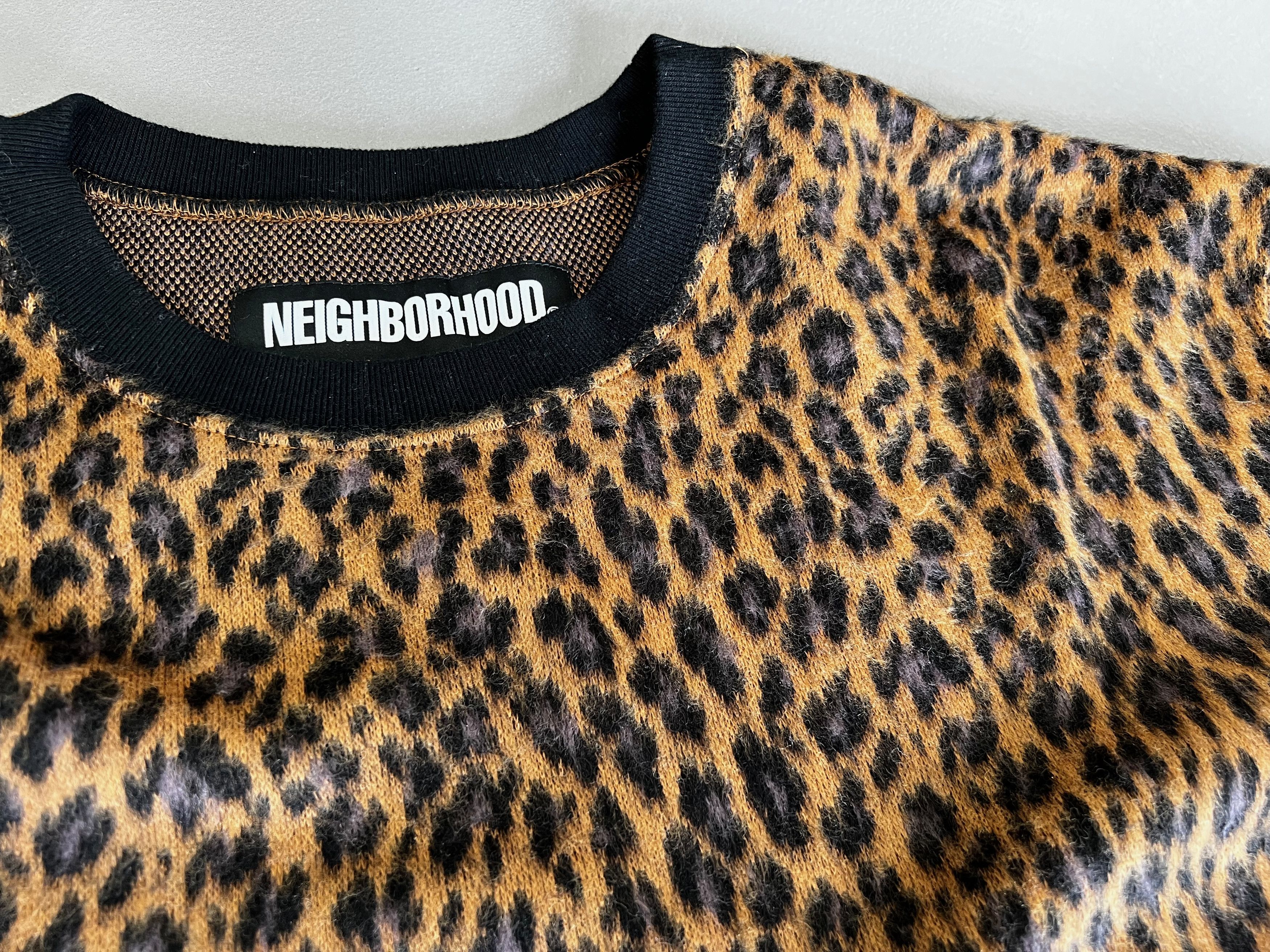 Neighborhood Neighborhood Leopard Print Sweater, Size L Size US L / EU 52-54 / 3 - 6 Thumbnail