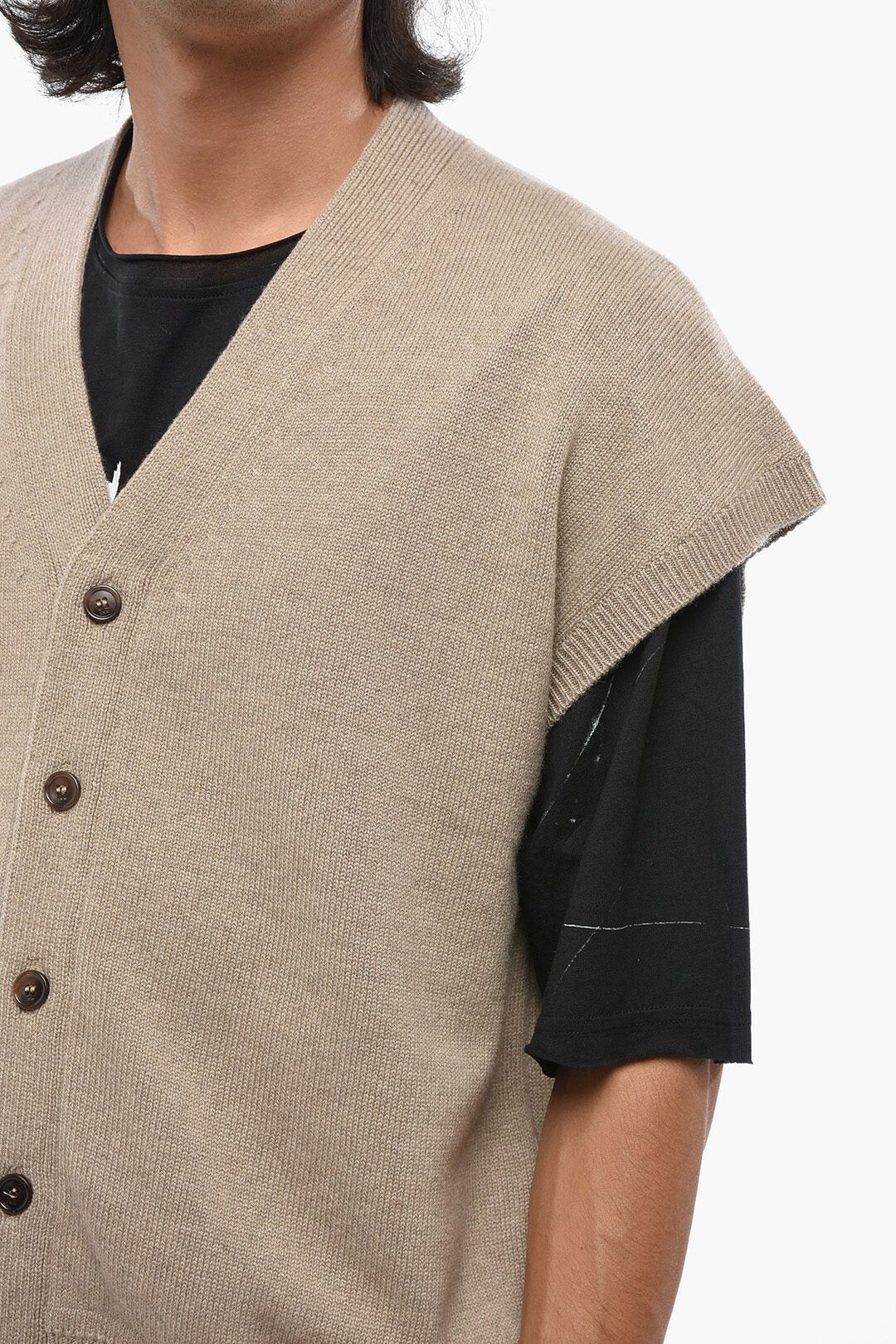 Dior og1mm0326 Pure Cashmere V-neck Cardigan in Beige Size US M / EU 48-50 / 2 - 3 Thumbnail