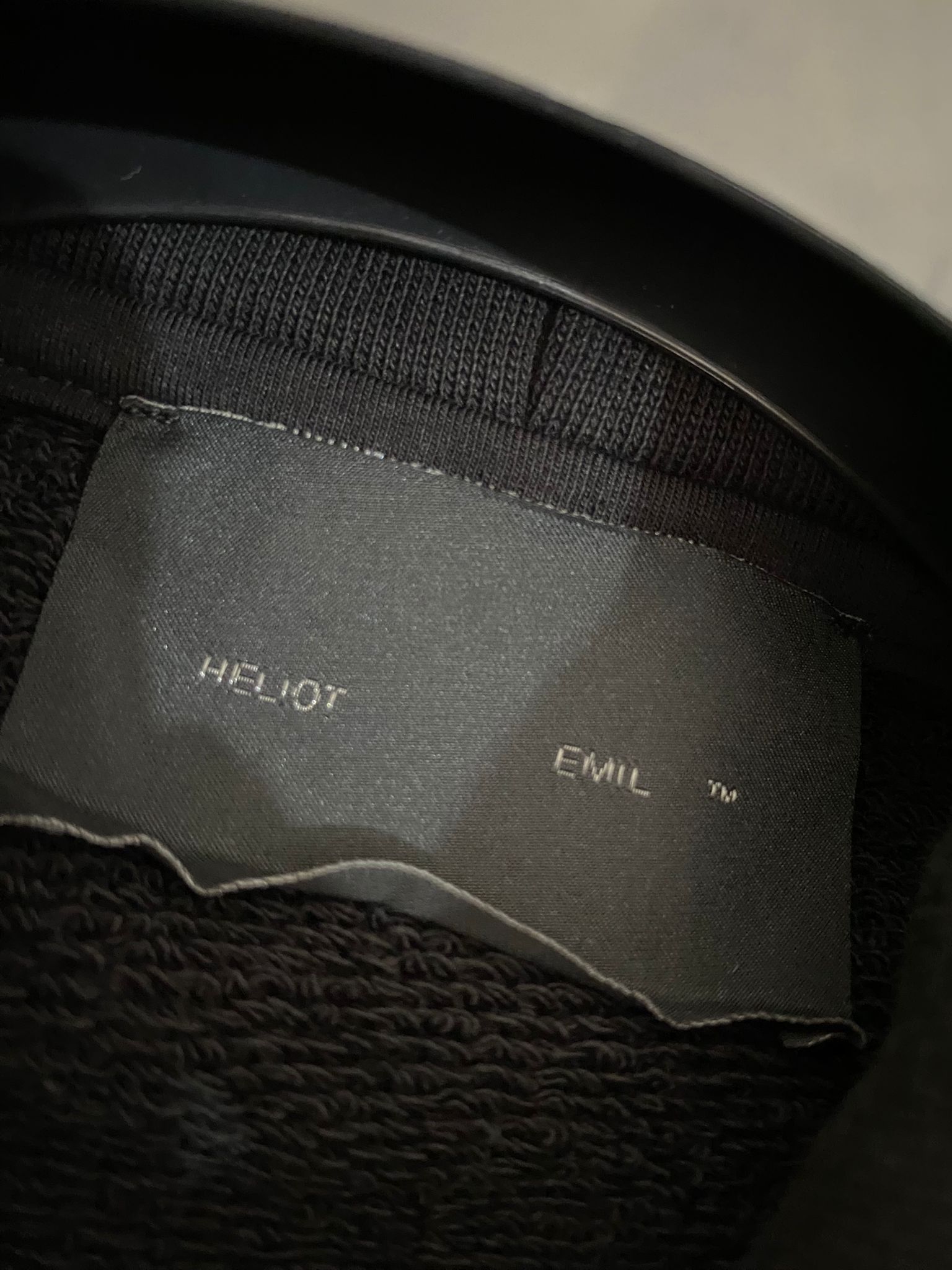 Heliot Emil Heliot Emil Black Cotton Logo Hoodie Size US S / EU 44-46 / 1 - 5 Thumbnail