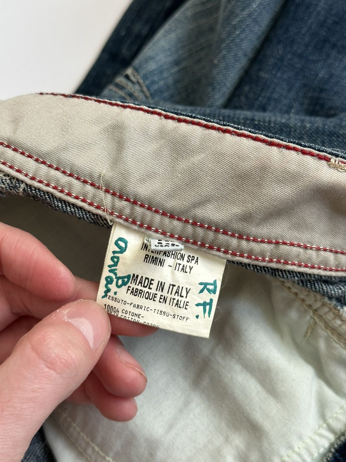 Japanese Brand × Marithe + Francois Girbaud × Vintage Marithe Francois Girbaud Jeans Blue Denim Size US 32 / EU 48 - 13 Thumbnail