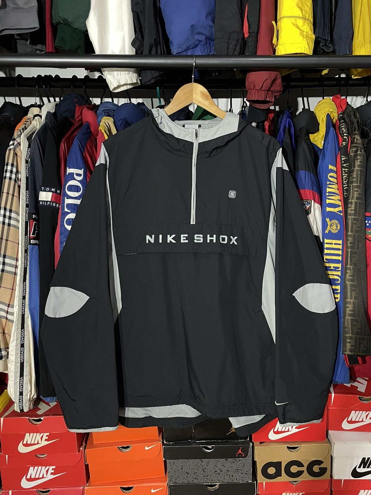 Nike × Vintage Windbreaker Nike Shox 00’s Size US XL / EU 56 / 4 - 2 Thumbnail
