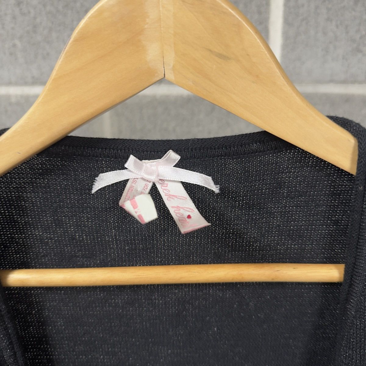 Vintage Metallic Cropped Tie Longsleeve Knit Shirt ERD Grunge Size XS / US 0-2 / IT 36-38 - 10 Thumbnail