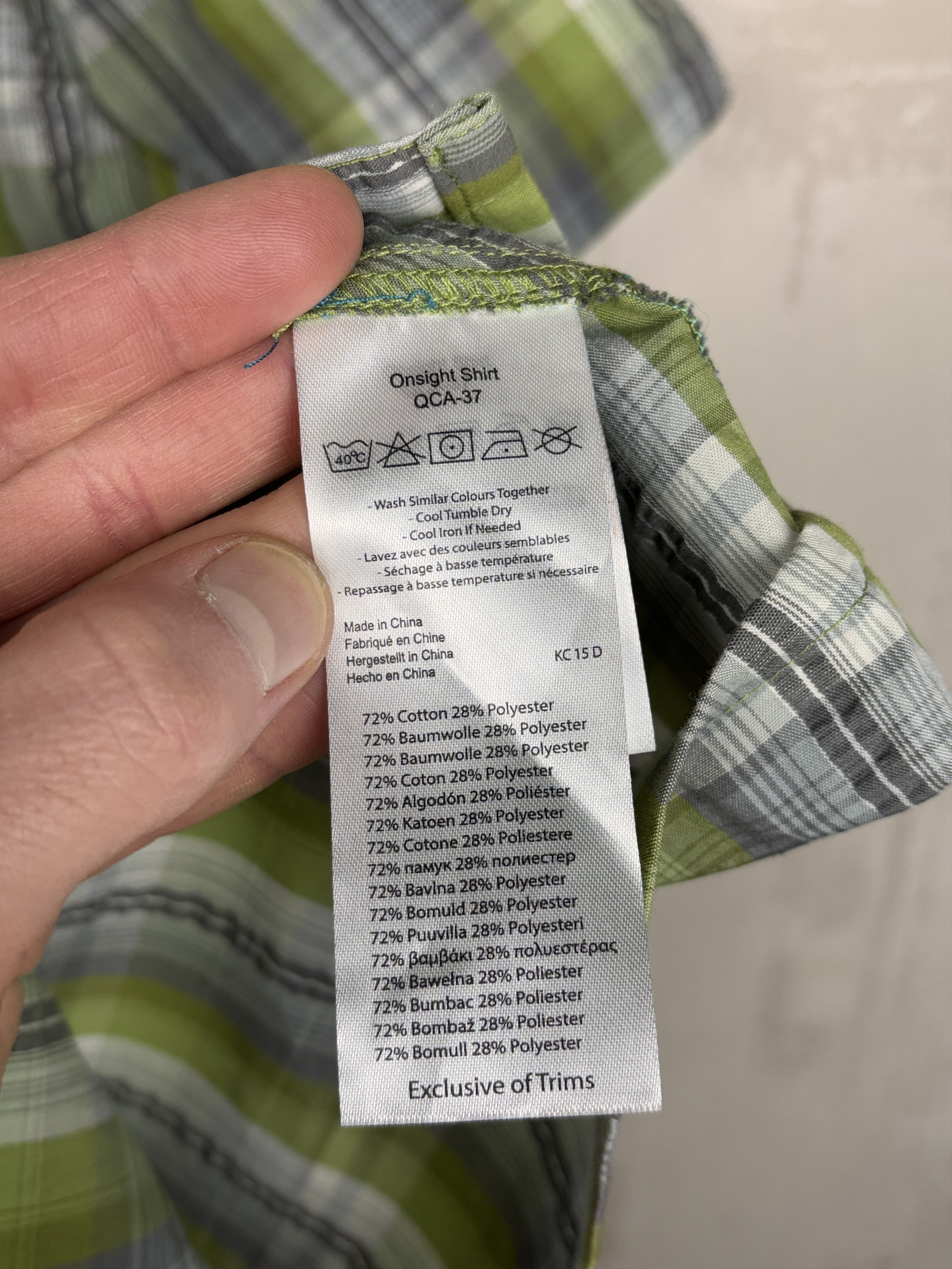 Rab Rab Onsight Shirt Check Short Sleeve Men's Size US L / EU 52-54 / 3 - 11 Thumbnail
