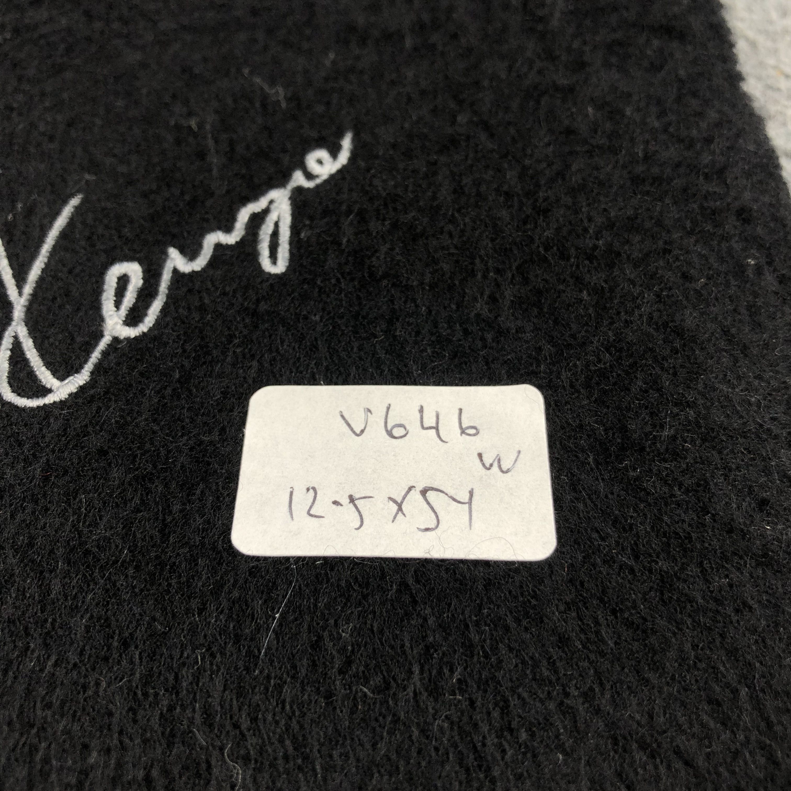 Kenzo Kenzo Plain Black Cashmere Scarf Muffler V646 Size ONE SIZE - 5 Thumbnail