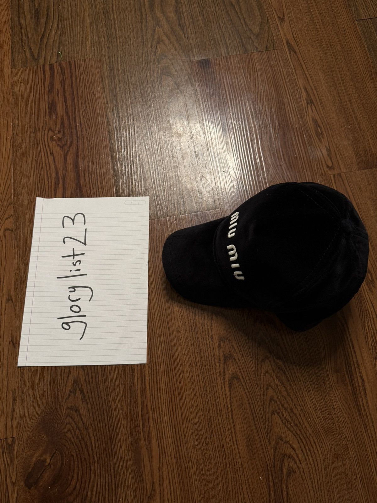 Miu Miu Miu Miu Velvet Baseball Cap Size ONE SIZE - 2 Thumbnail