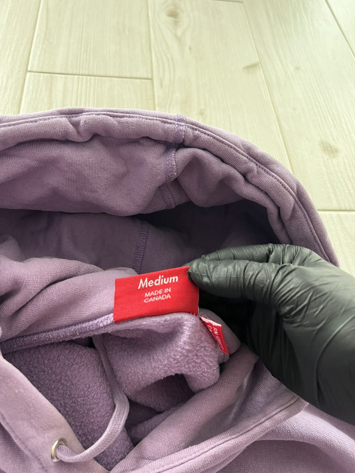 Supreme Supreme Sleeve Embroidery Hooded Sweatshirt Violet Medium Size US M / EU 48-50 / 2 - 14 Thumbnail