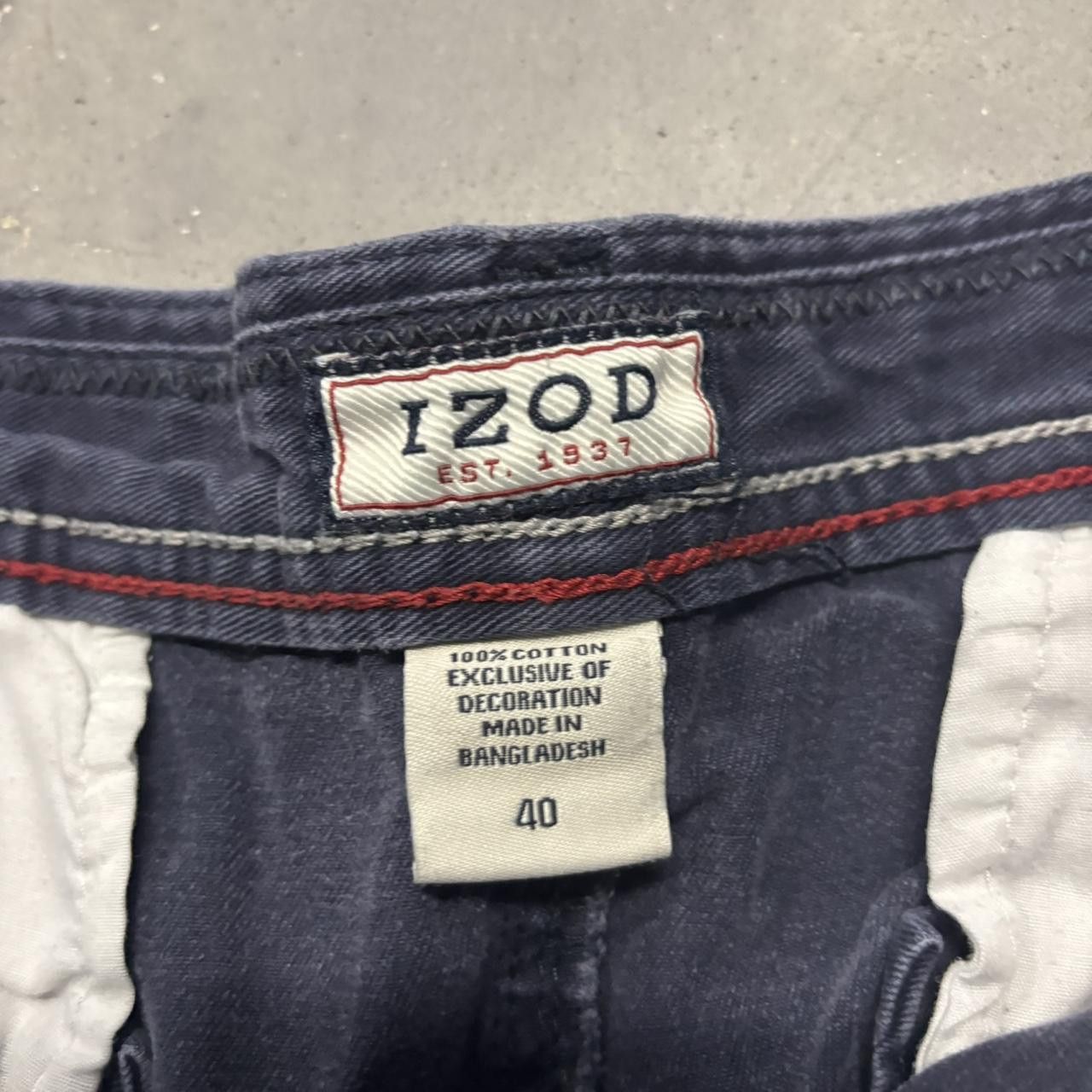 Japanese Brand × Vintage Crazy Vintage Y2K/2000s Baggy Navy Blue Streetwear Skater Style Cargo Shorts! Size US 38 / EU 54 - 6 Thumbnail