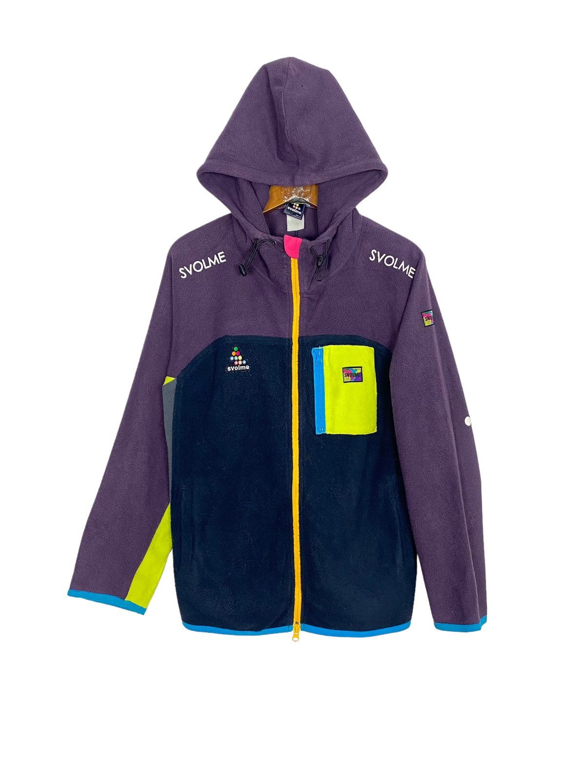 Japanese Brand Rare‼️ Svolme Hoodie Fleece Spellout Multicolour Size US S / EU 44-46 / 1 - 3 Thumbnail