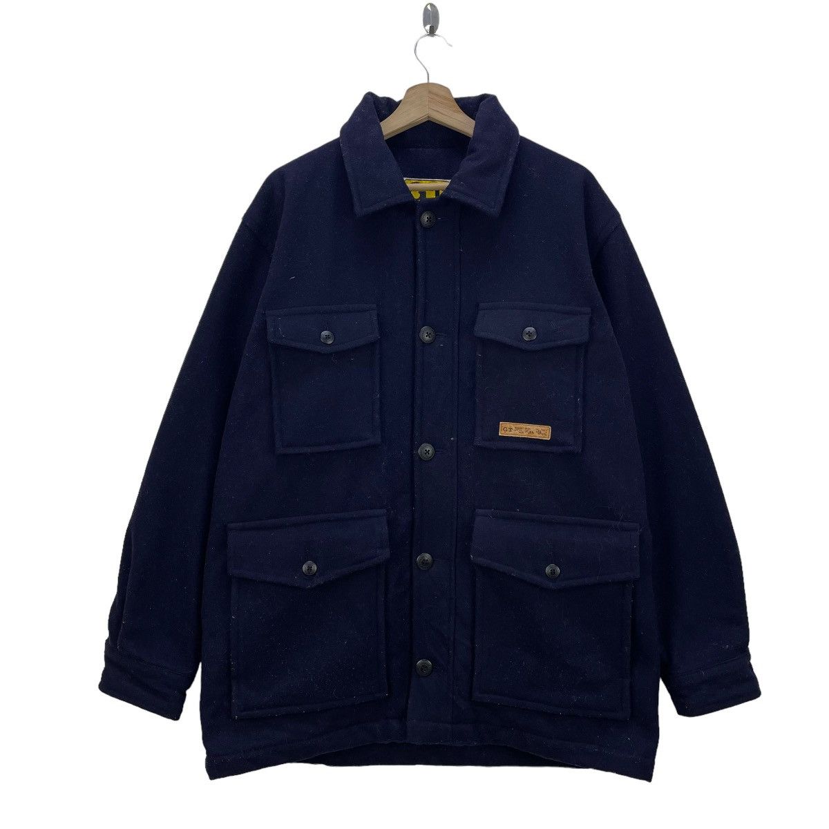 image of Filson x Vintage Gt Hawkins Heavy Coat Multi Pocket in Navy, Men's (Size Medium)