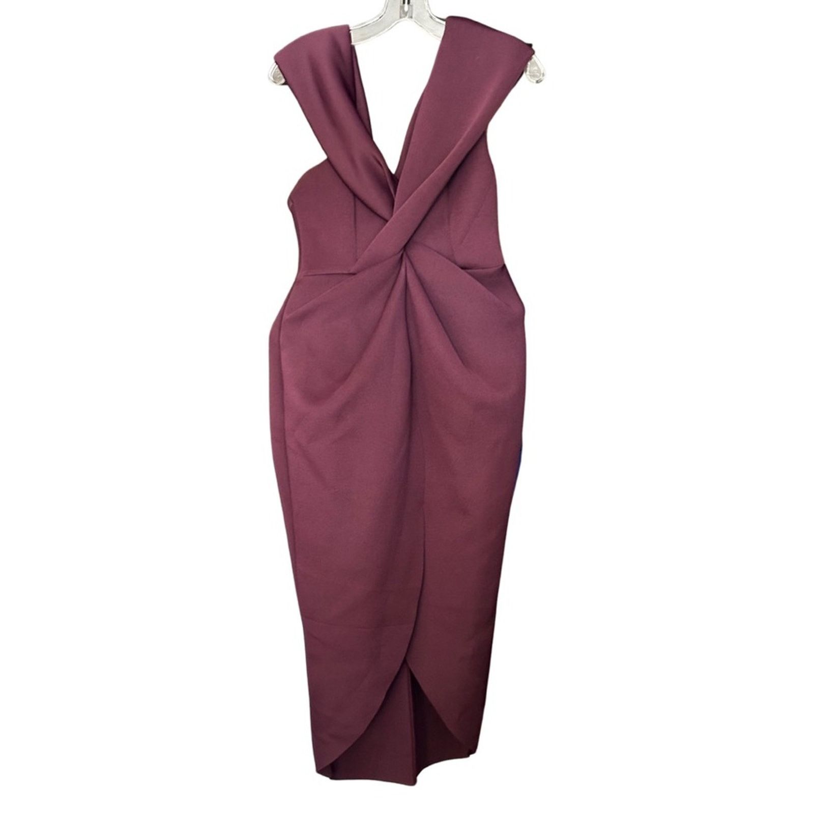 Asos NWT ASOS Design Off Shoulder Twist Front Midi Dress Size M / US 6-8 / IT 42-44 - 1 Thumbnail