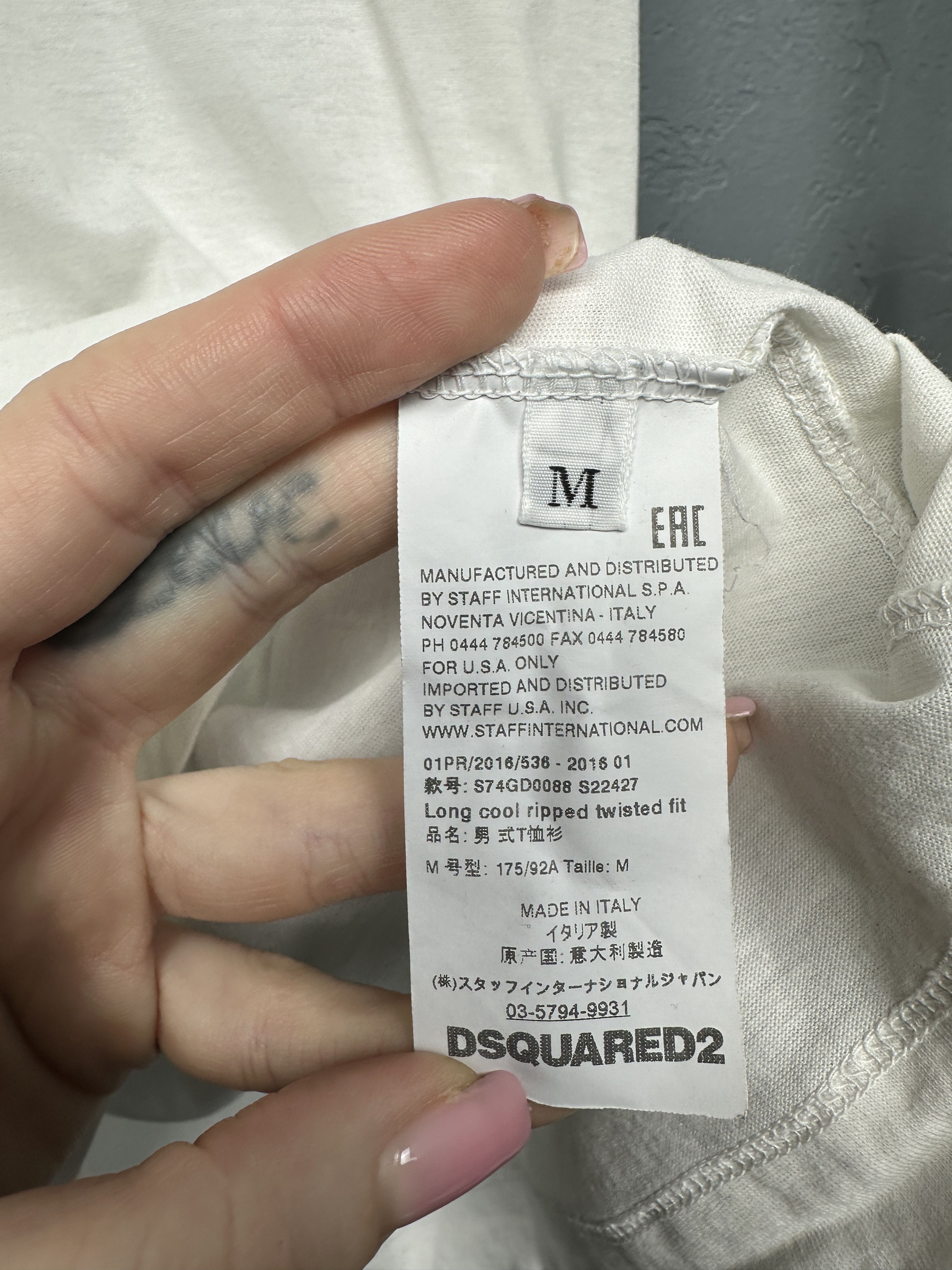 Dsquared2 Dsquared2 Mens T-Shirt Size US M / EU 48-50 / 2 - 7 Thumbnail