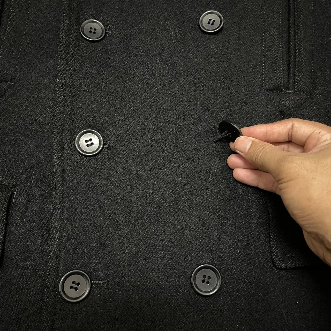 Morgan Homme Vintage Morgan Homme Wool Double Breasted Coat Size US L / EU 52-54 / 3 - 5 Thumbnail